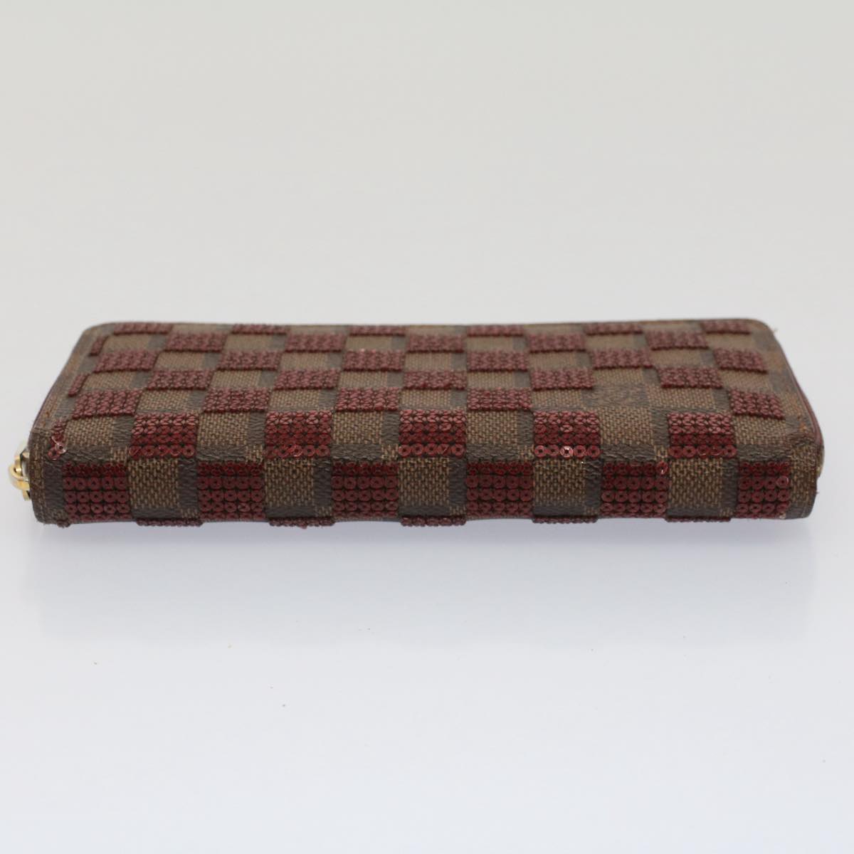 LOUIS VUITTON Damier Piet Zippy Wallet Long Wallet N63174 LV Auth 51244