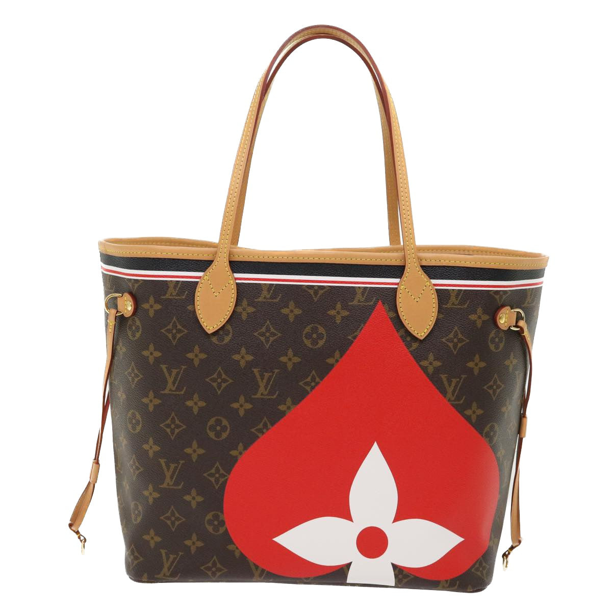 LOUIS VUITTON Monogram Game On Neverfull MM Tote Bag M57452 LV Auth 51264S