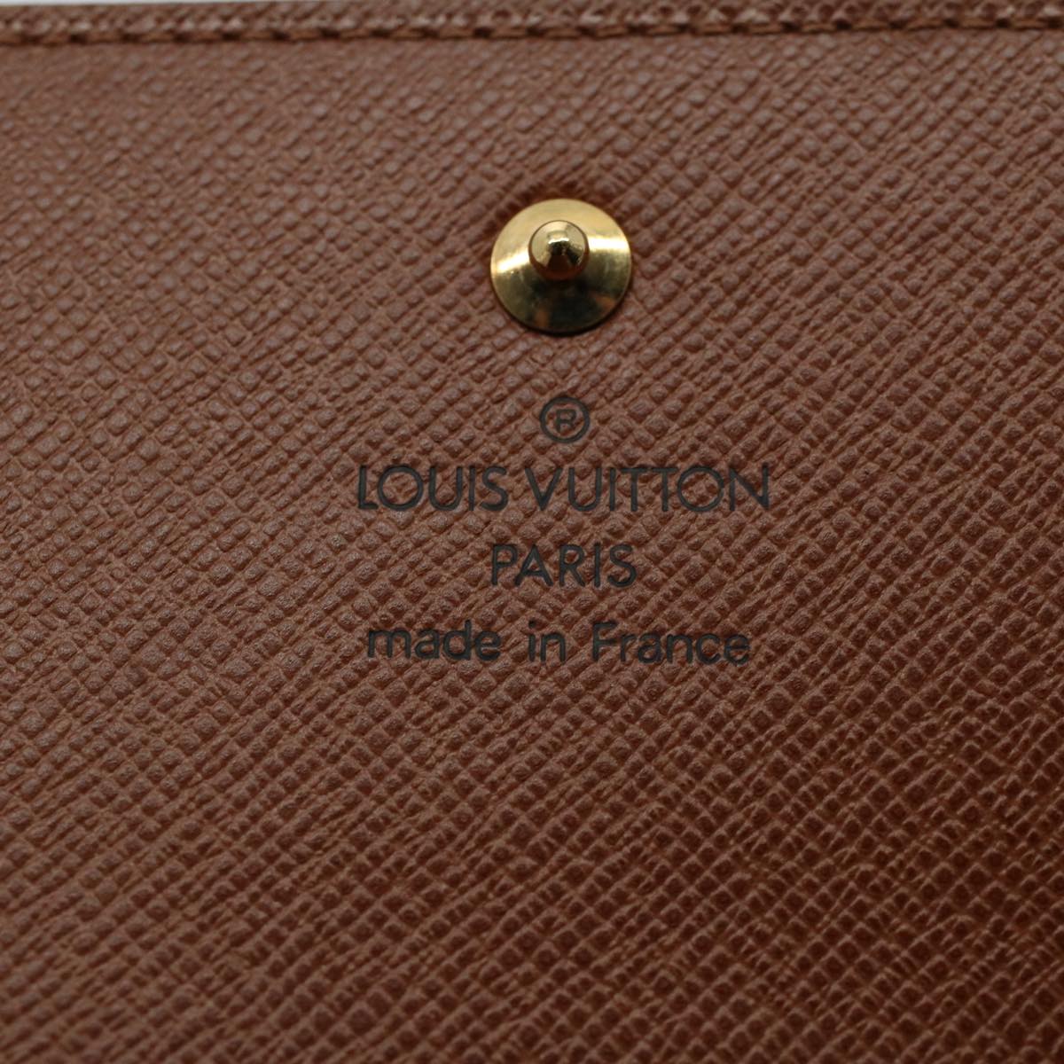 LOUIS VUITTON Monogram Porte Tresol International Wallet M61215 LV Auth 51285