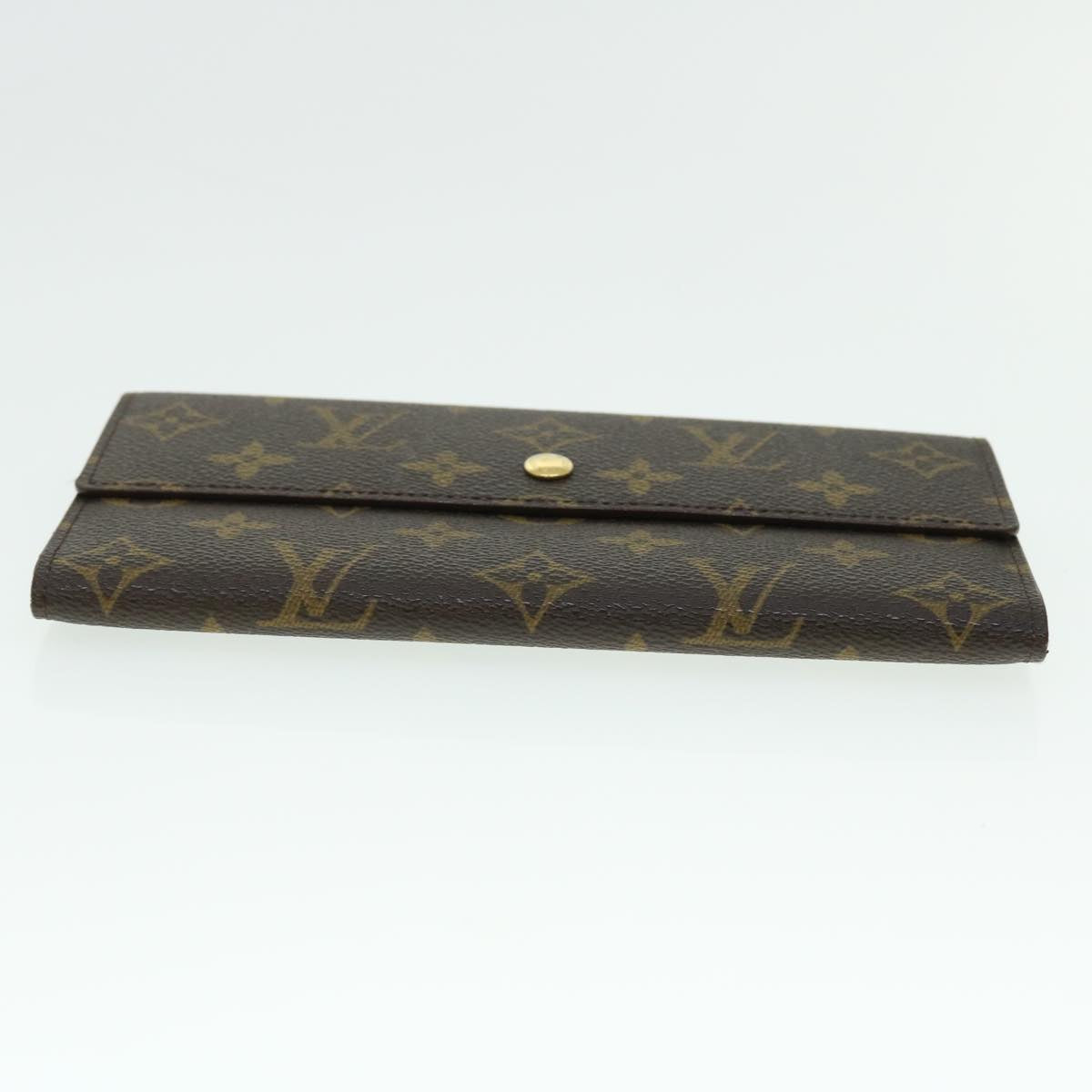 LOUIS VUITTON Monogram Porte Tresol International Wallet M61215 LV Auth 51294