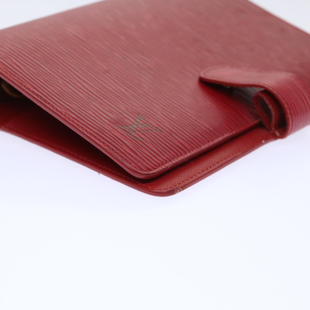 LOUIS VUITTON Epi Agenda MM Day Planner Cover Red R20047 LV Auth 51300