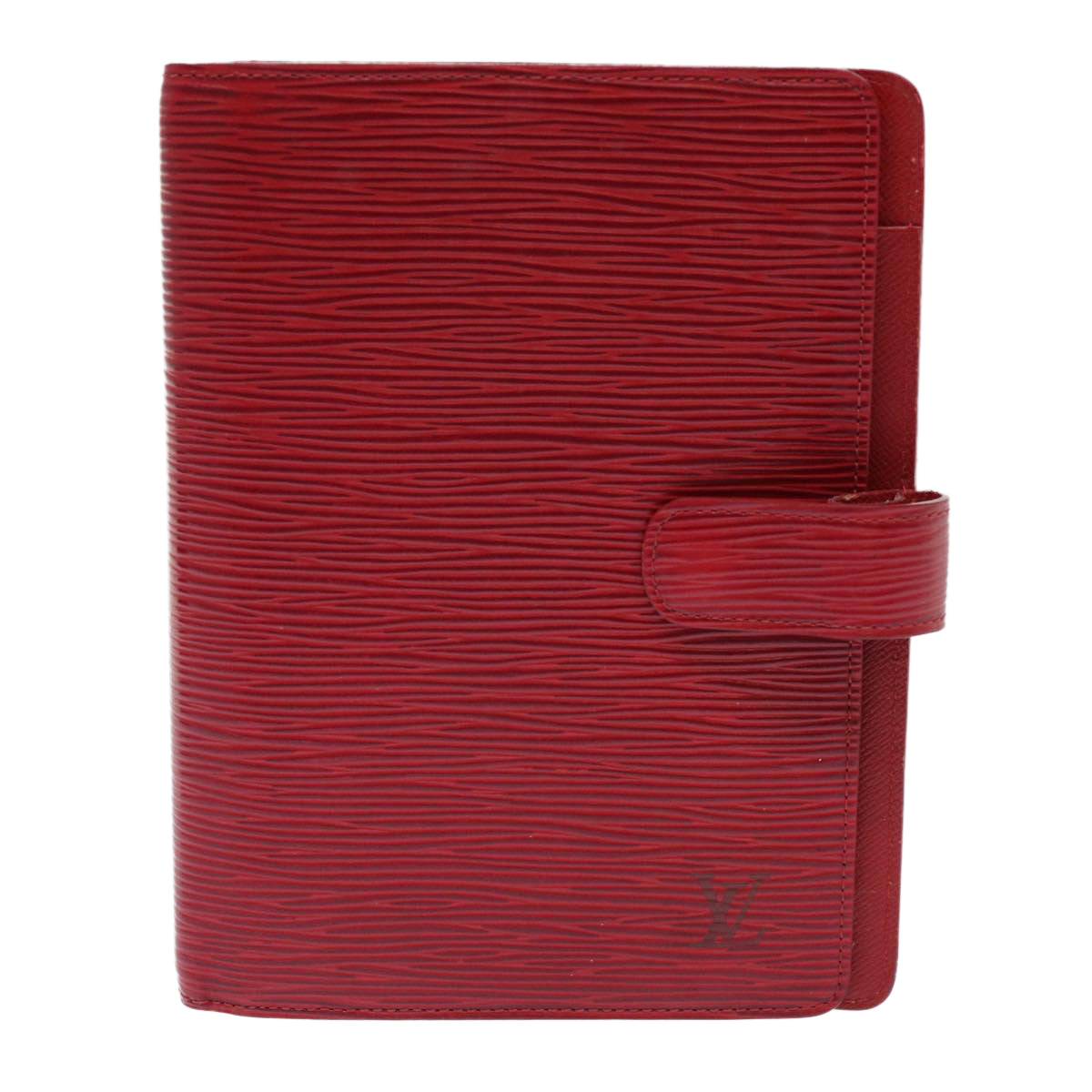 LOUIS VUITTON Epi Agenda MM Day Planner Cover Red R20047 LV Auth 51300