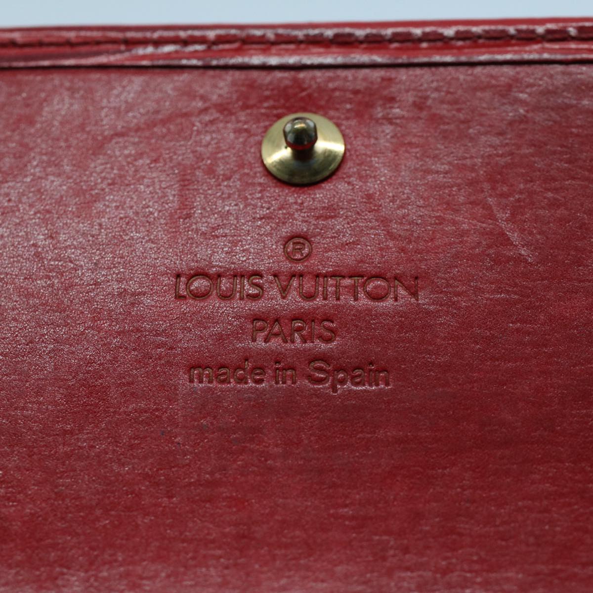 LOUIS VUITTON Epi Porte Tresor International Long Wallet Red M63387 Auth 51306