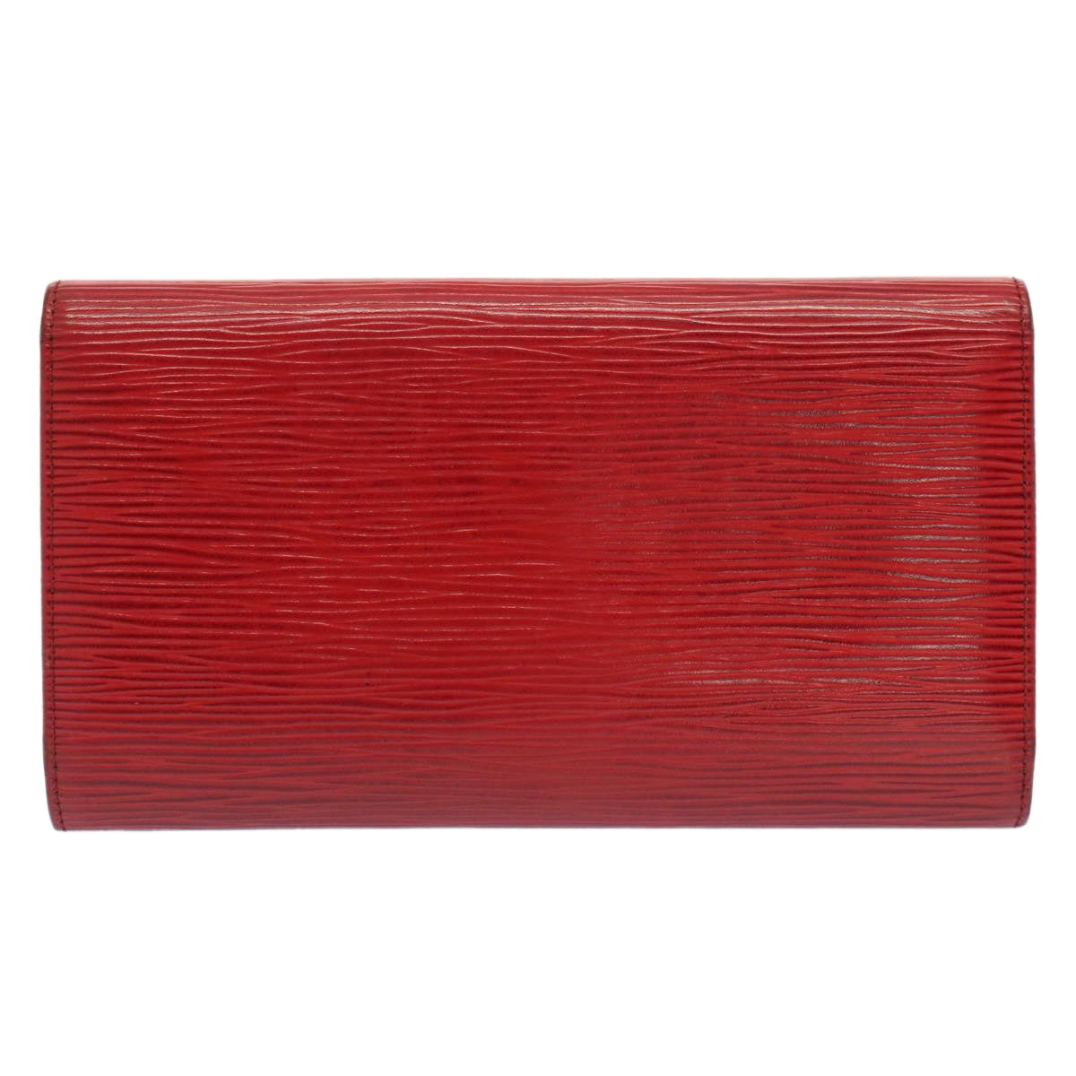 LOUIS VUITTON Epi Porte Tresor International Long Wallet Red M63387 Auth 51306