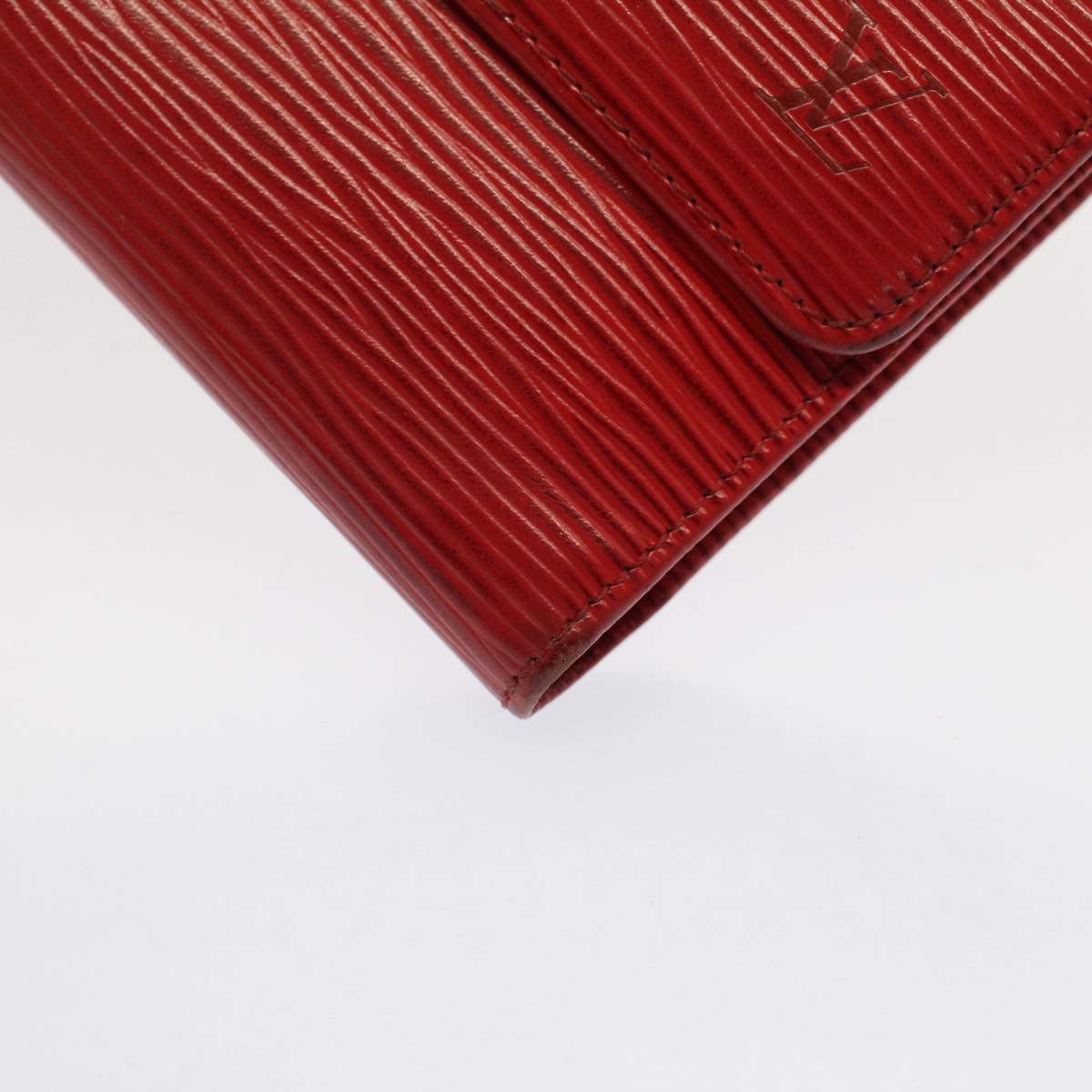 LOUIS VUITTON Epi Porte Tresor International Long Wallet Red M63387 Auth 51306