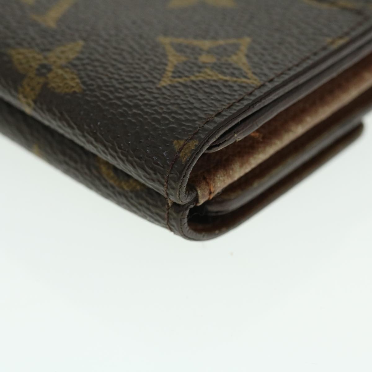 LOUIS VUITTON Monogram Porte Monnaie Bier Cartes Crdit Wallet M61652 Auth 51308