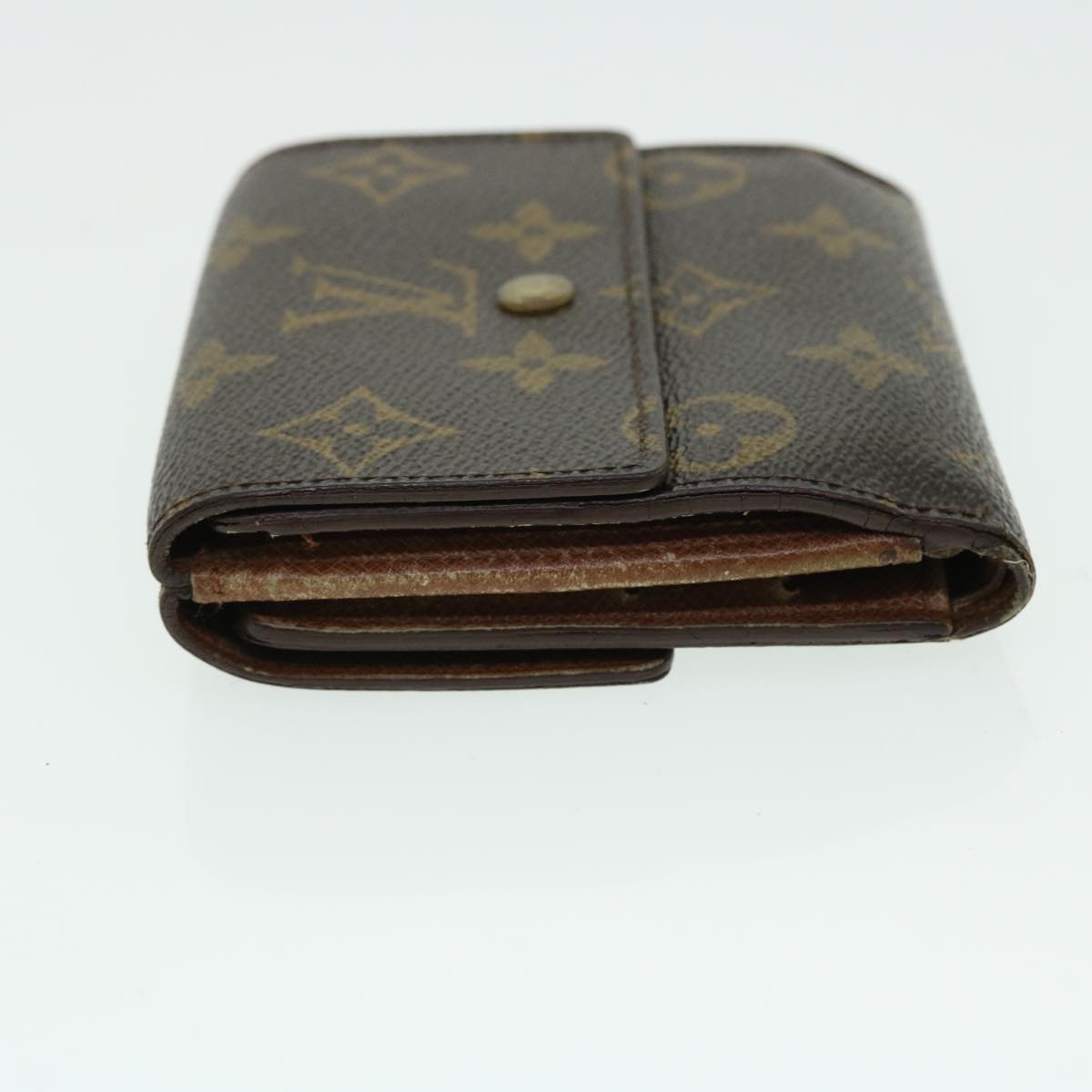 LOUIS VUITTON Monogram Porte Monnaie Bier Cartes Crdit Wallet M61652 Auth 51308