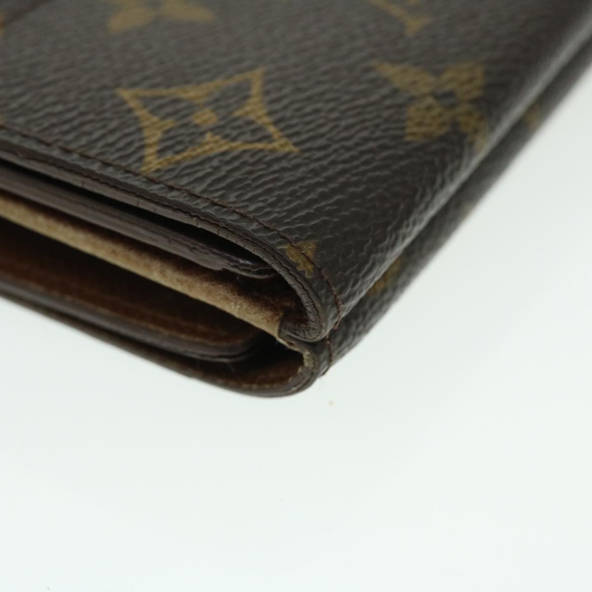 LOUIS VUITTON Monogram Porte Monnaie Bier Cartes Crdit Wallet M61652 Auth 51308