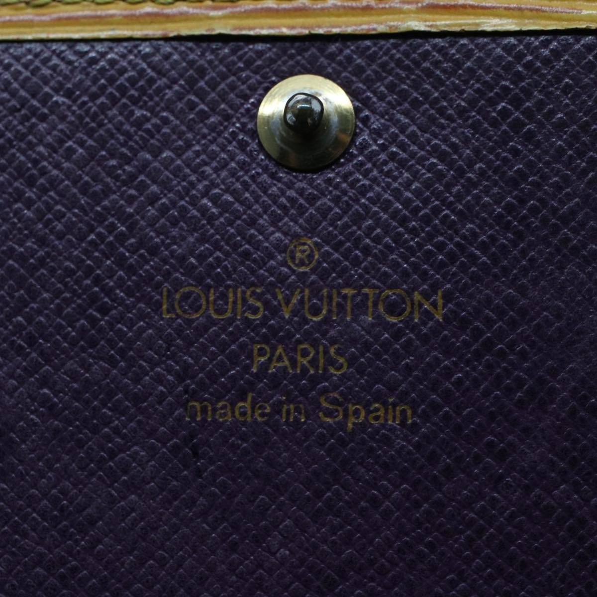 LOUIS VUITTON Epi Portefeuille Credit Long Wallet Yellow M63579 LV Auth 51328