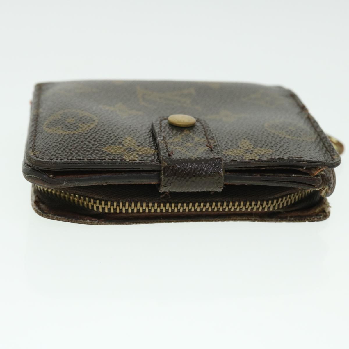 LOUIS VUITTON Monogram Compact Zip Wallet M61667 LV Auth 51361