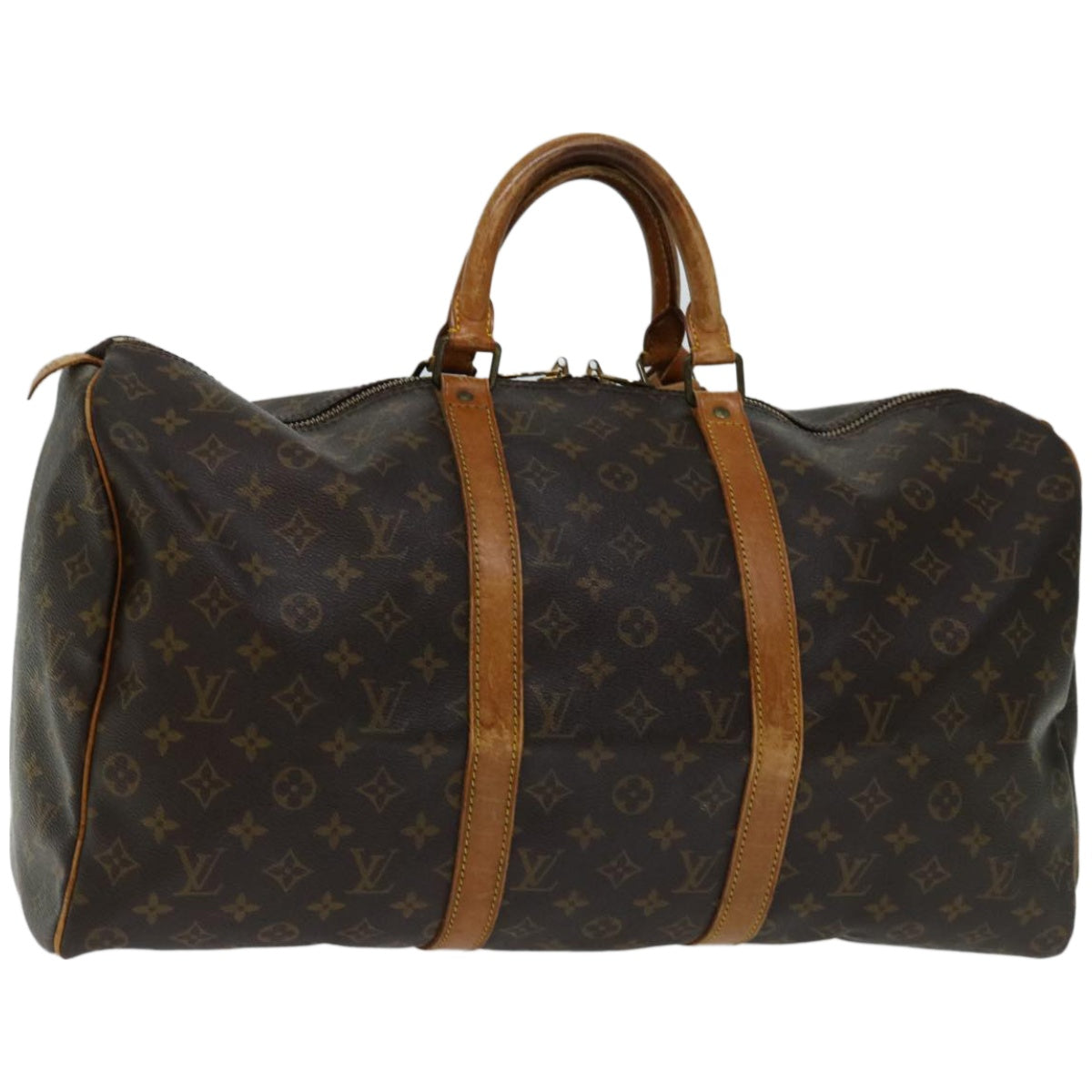 LOUIS VUITTON Monogram Keepall 50 Boston Bag M41426 LV Auth 51387