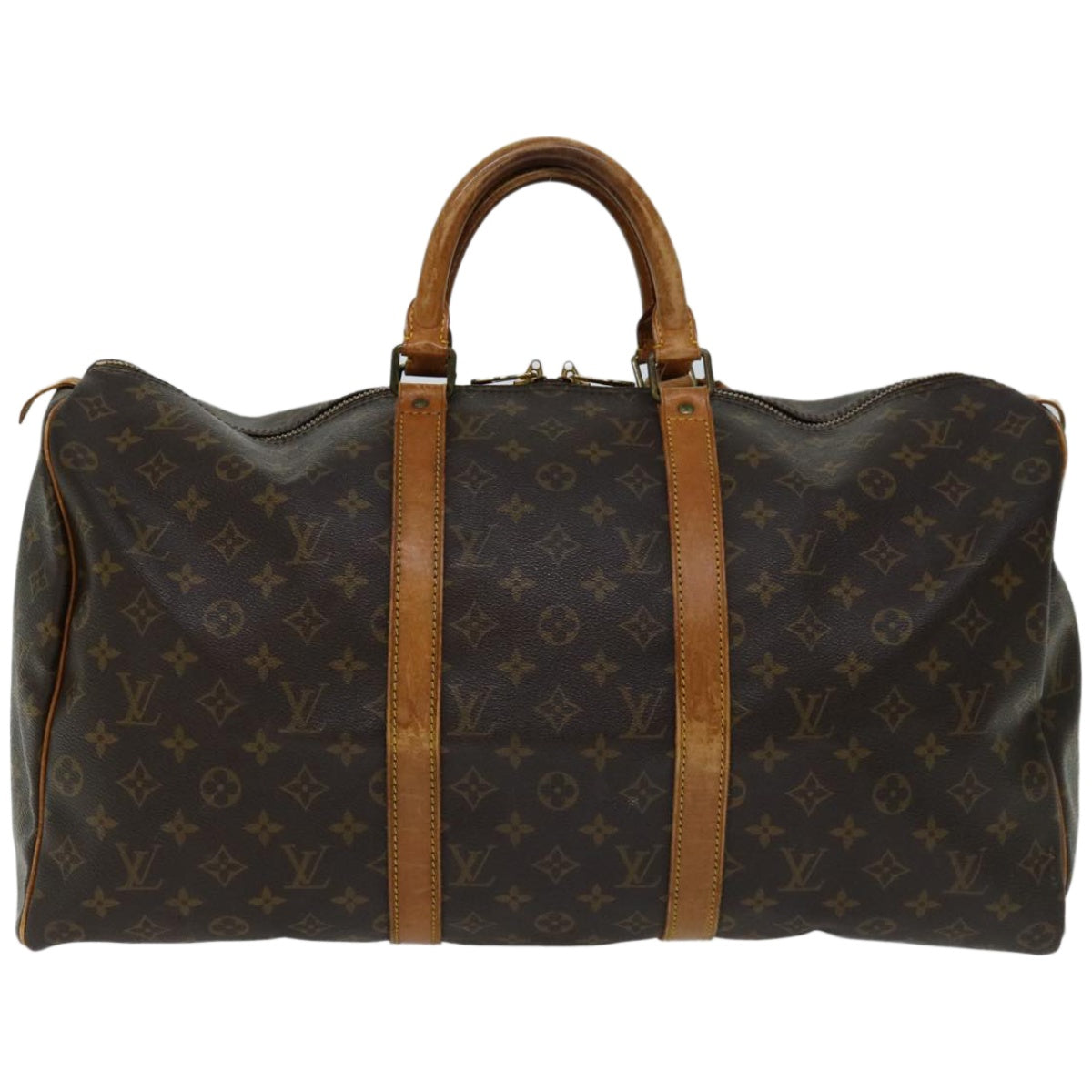 LOUIS VUITTON Monogram Keepall 50 Boston Bag M41426 LV Auth 51387