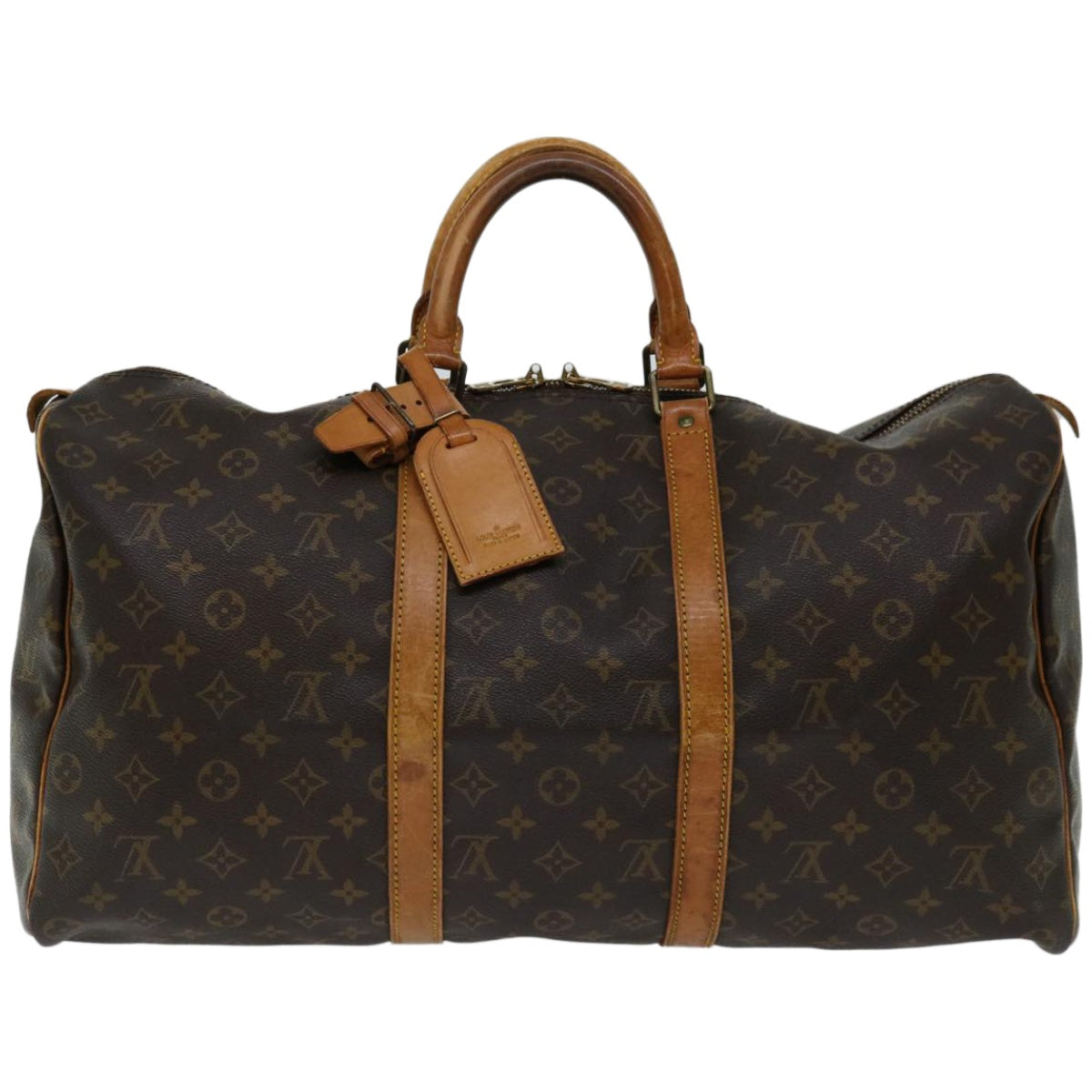 LOUIS VUITTON Monogram Keepall 50 Boston Bag M41426 LV Auth 51387