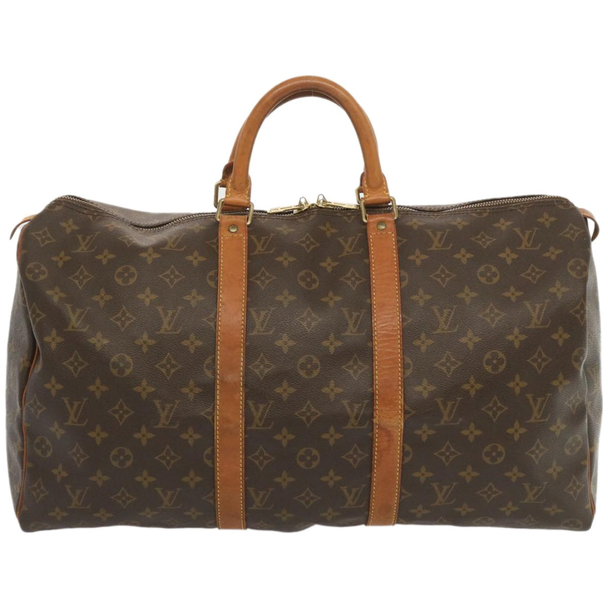 LOUIS VUITTON Monogram Keepall 50 Boston Bag M41426 LV Auth 51394