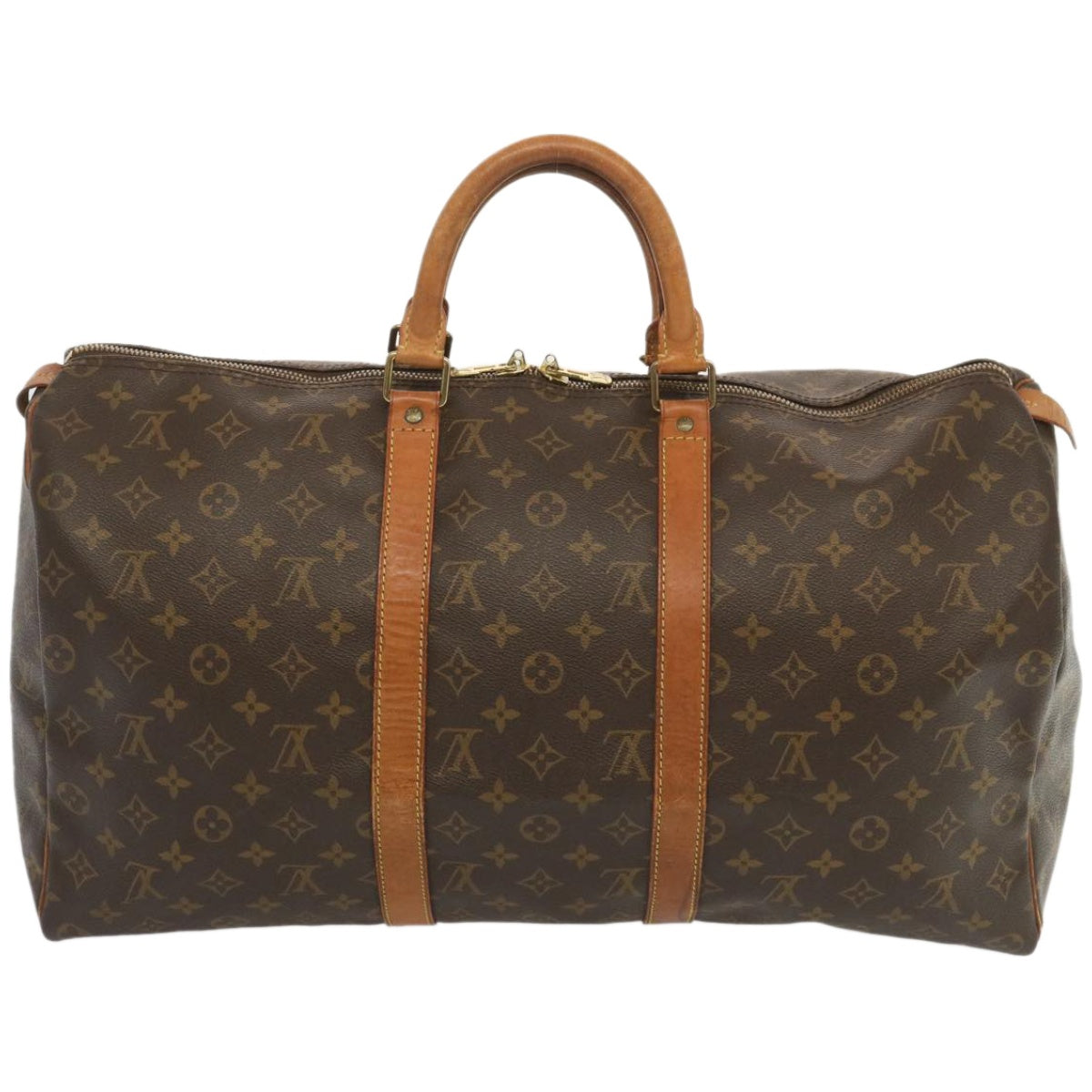 LOUIS VUITTON Monogram Keepall 50 Boston Bag M41426 LV Auth 51394