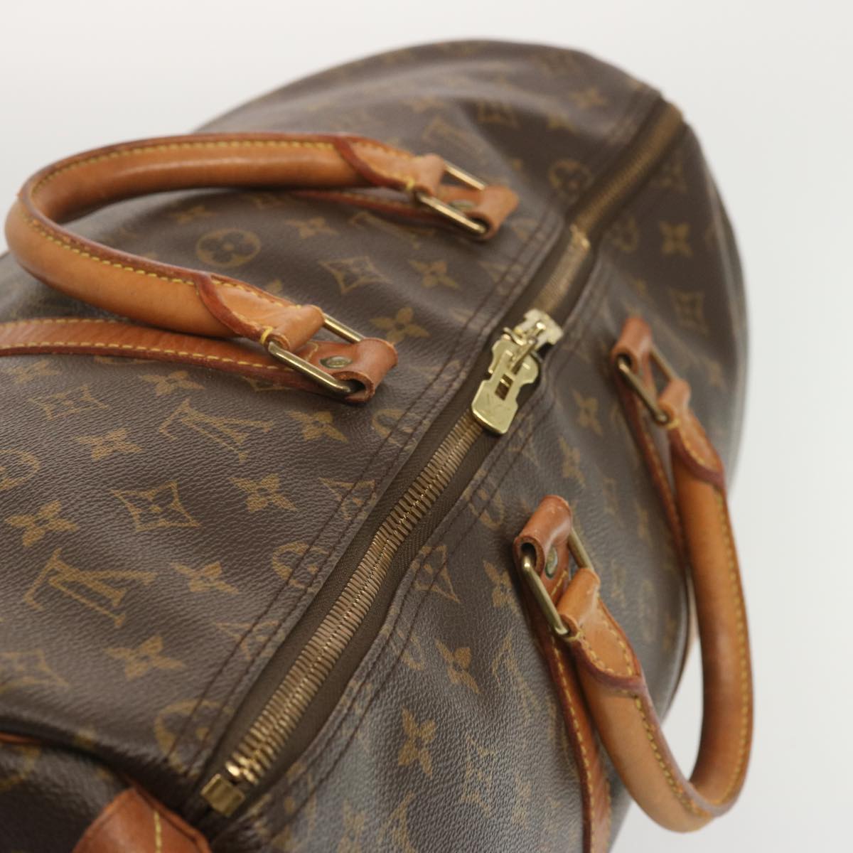 LOUIS VUITTON Monogram Keepall 50 Boston Bag M41426 LV Auth 51394