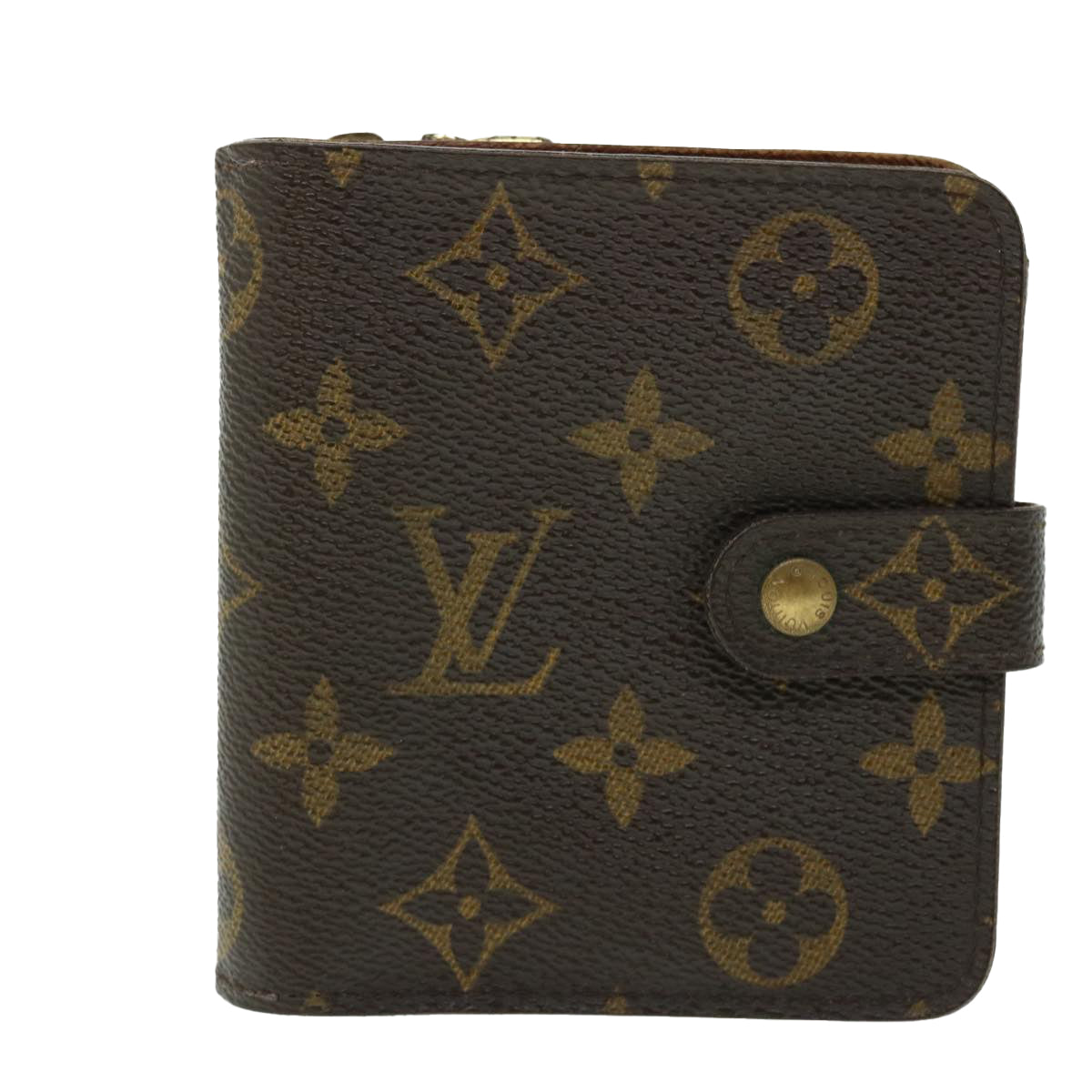 LOUIS VUITTON Monogram Compact Zip Wallet M61667 LV Auth 51410