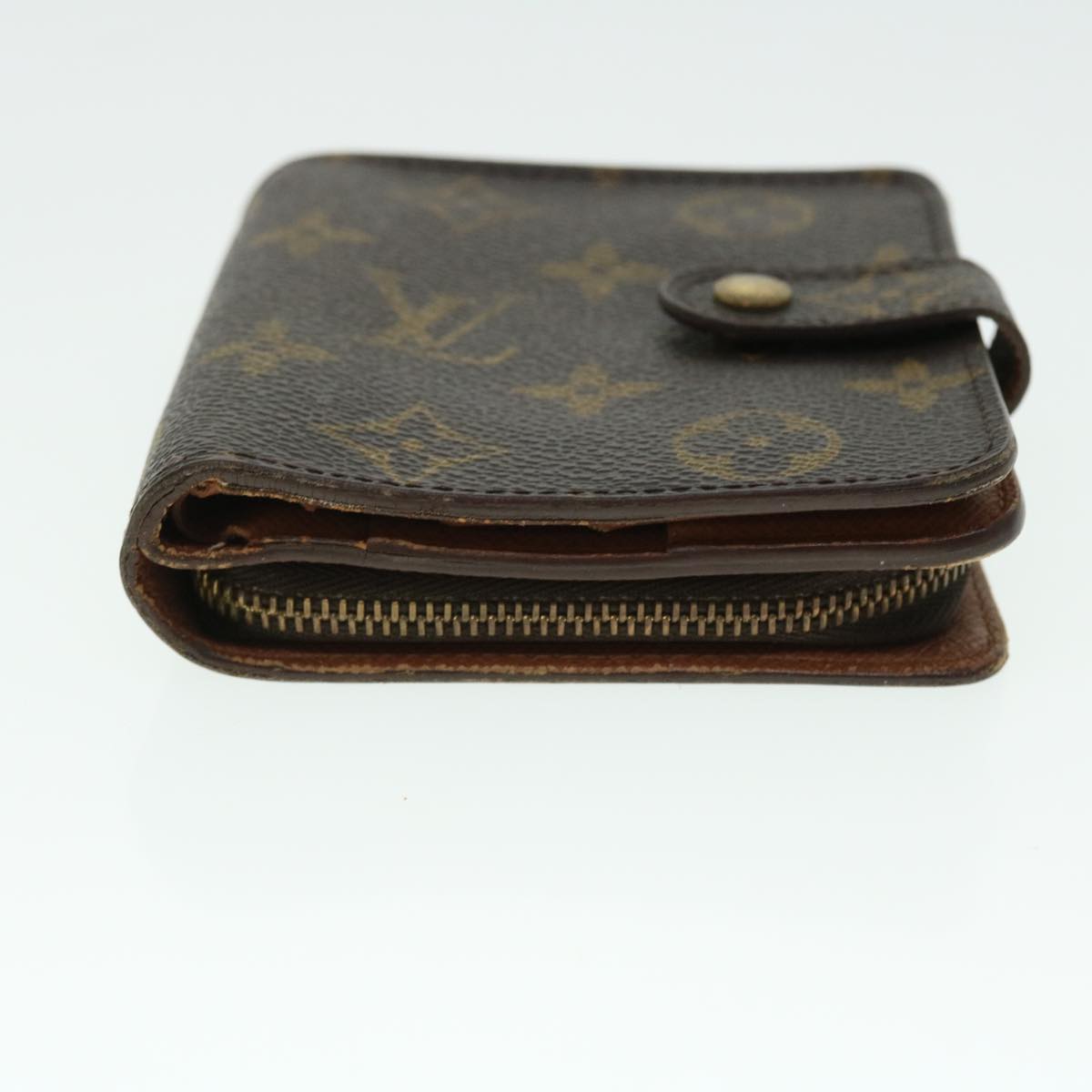 LOUIS VUITTON Monogram Compact Zip Wallet M61667 LV Auth 51410