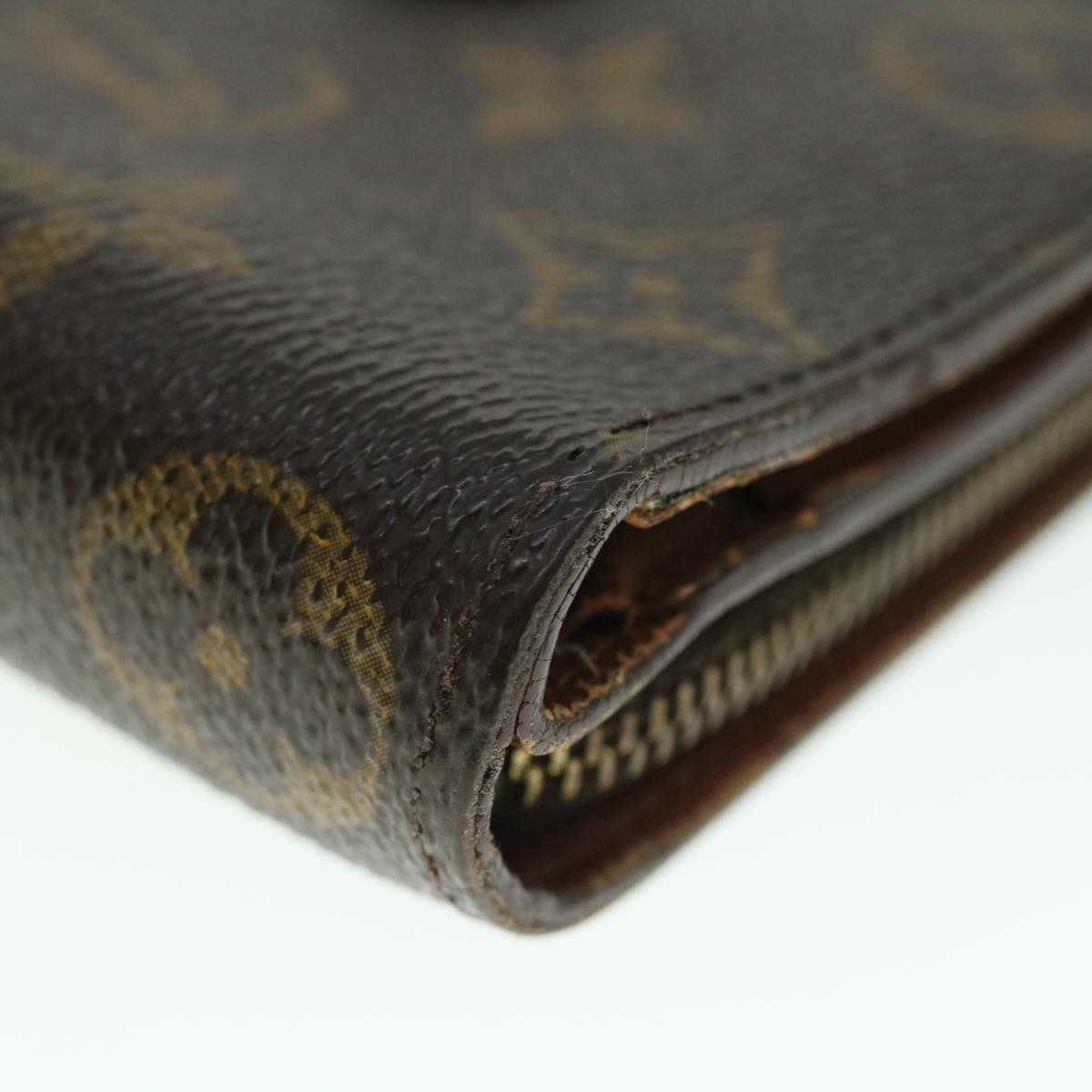 LOUIS VUITTON Monogram Compact Zip Wallet M61667 LV Auth 51410