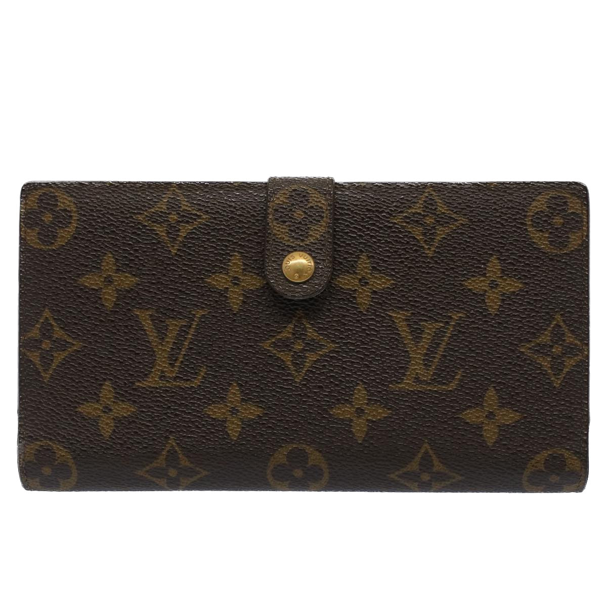 LOUIS VUITTON Monogram Continental Clutch Wallet T61217 LV Auth 51536