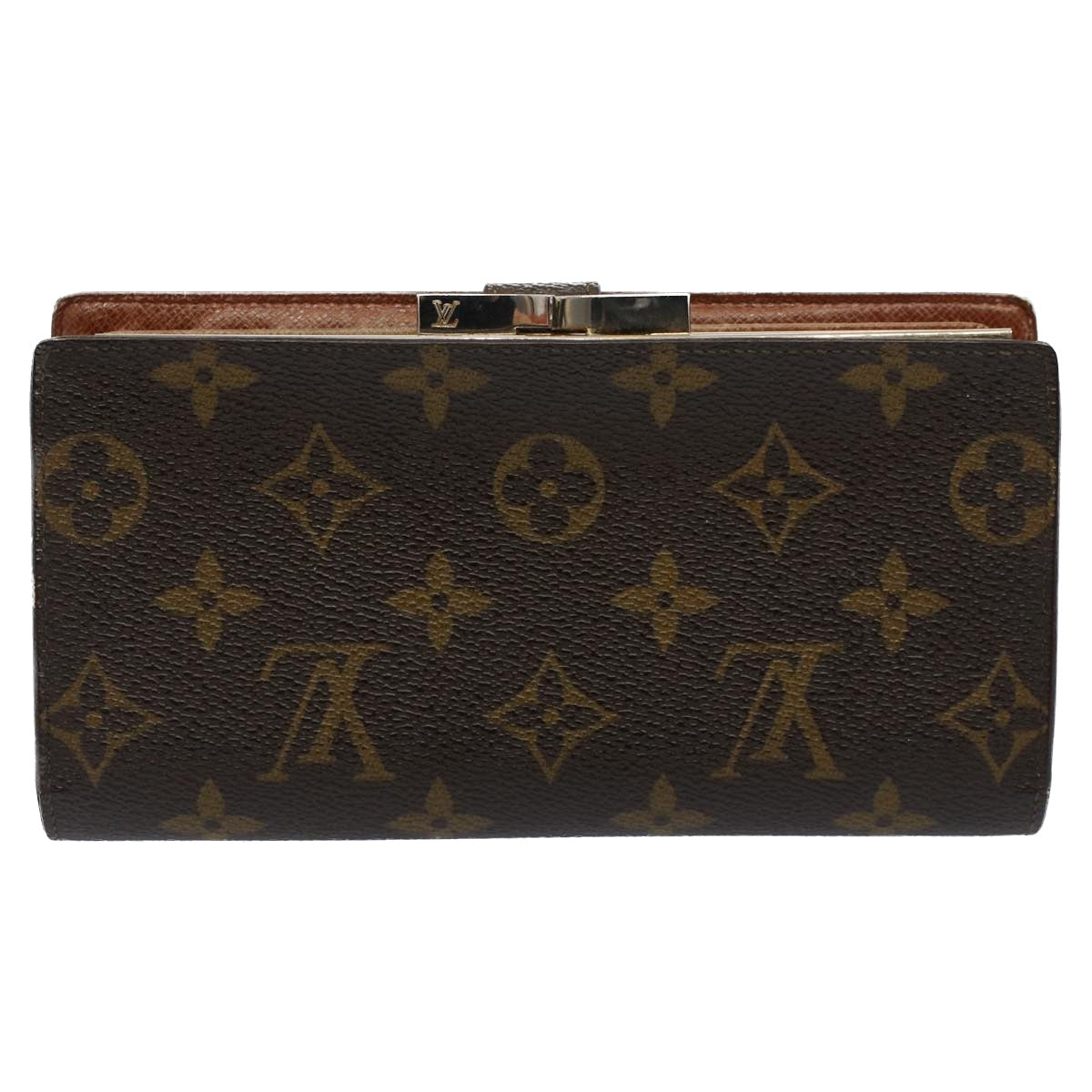 LOUIS VUITTON Monogram Continental Clutch Wallet T61217 LV Auth 51536