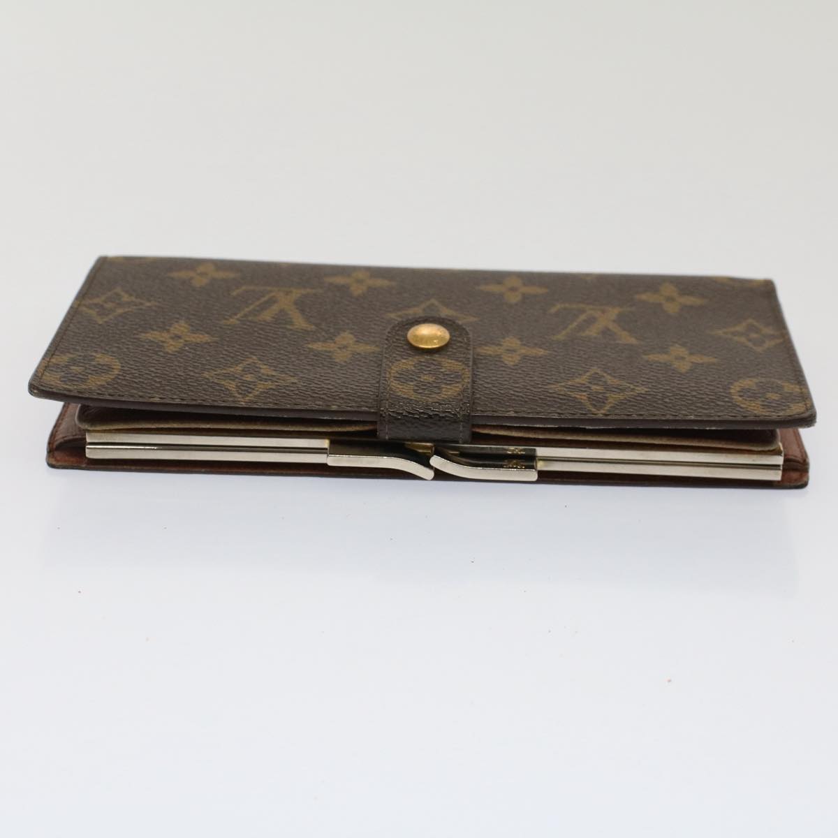 LOUIS VUITTON Monogram Continental Clutch Wallet T61217 LV Auth 51536