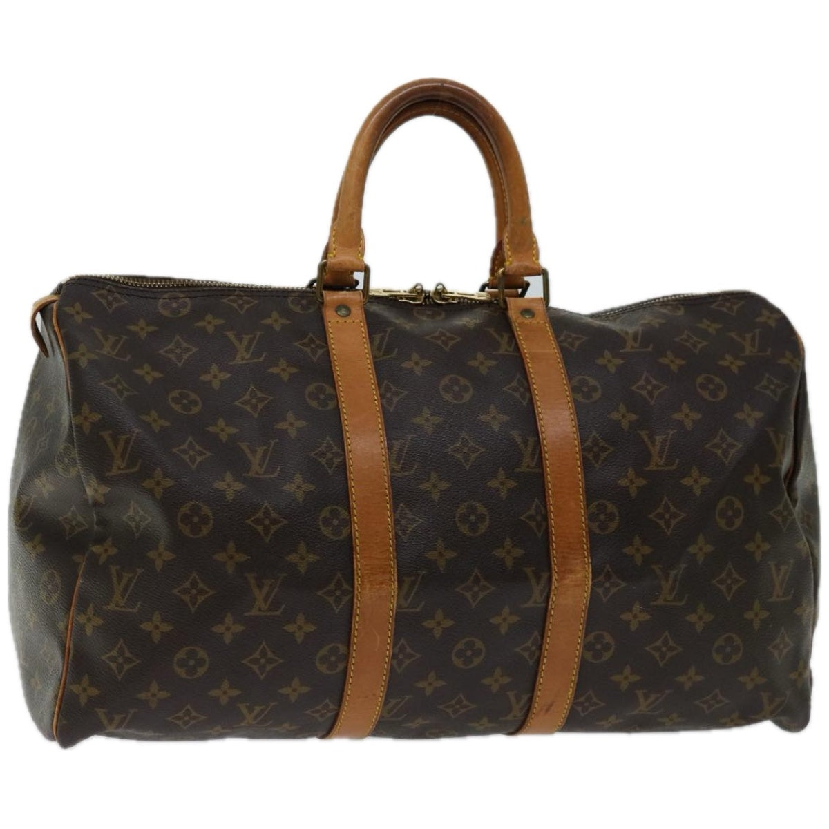 LOUIS VUITTON Monogram Keepall 45 Boston Bag M41428 LV Auth 51560