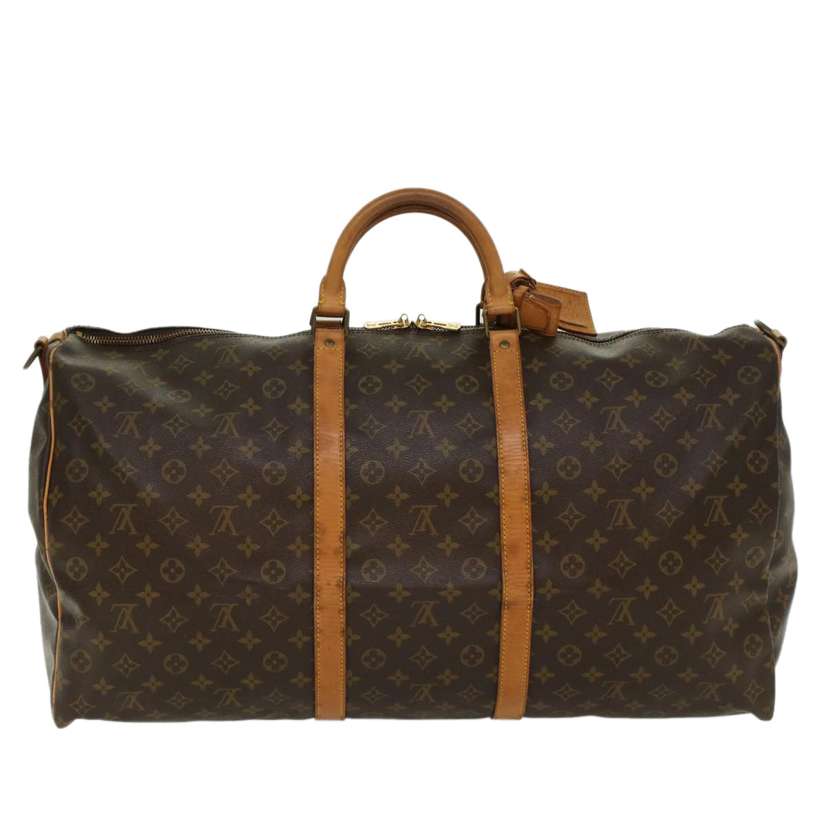 LOUIS VUITTON Monogram Keepall Bandouliere 60 Boston Bag M41412 LV Auth 51571