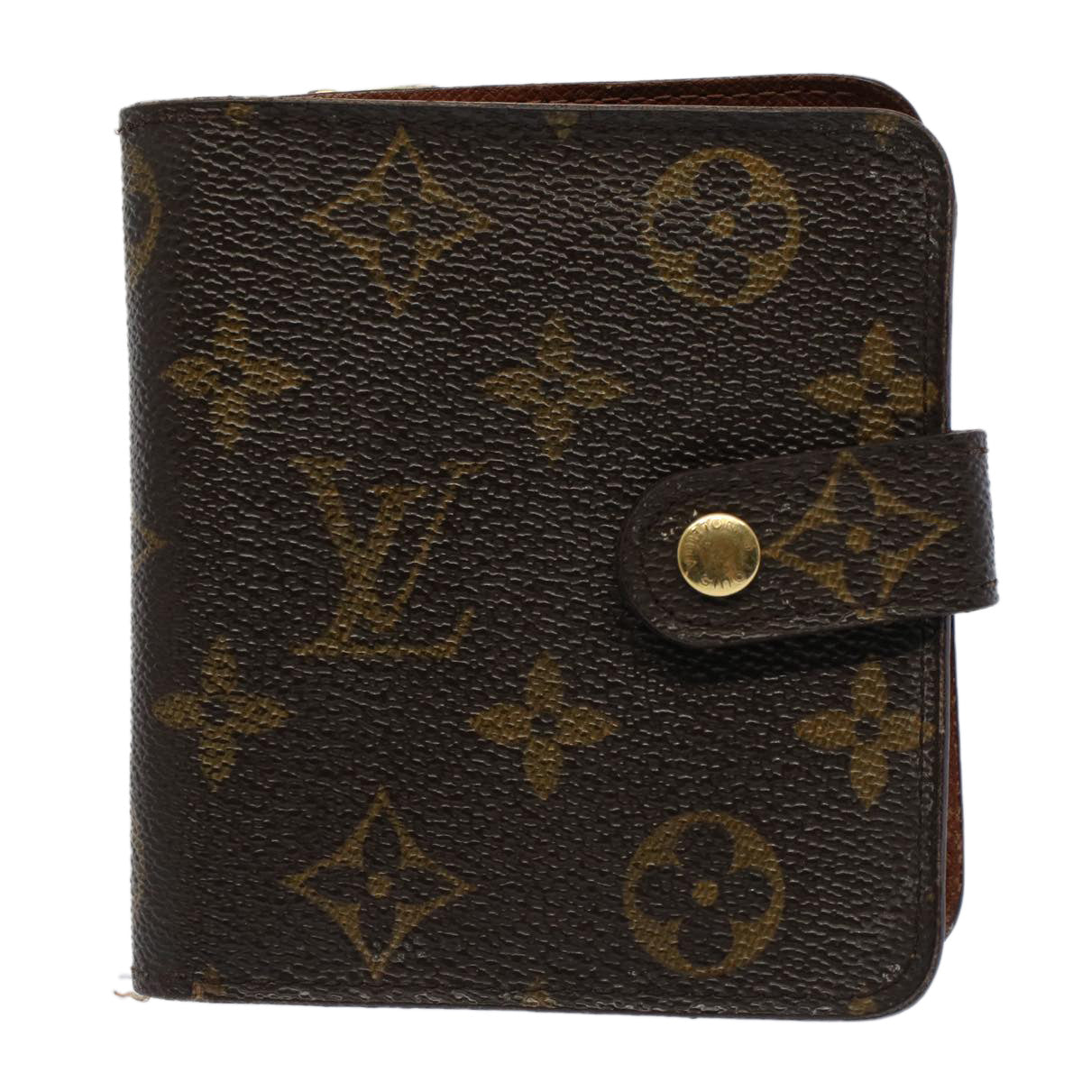 LOUIS VUITTON Monogram Compact Zip Wallet M61667 LV Auth 51588