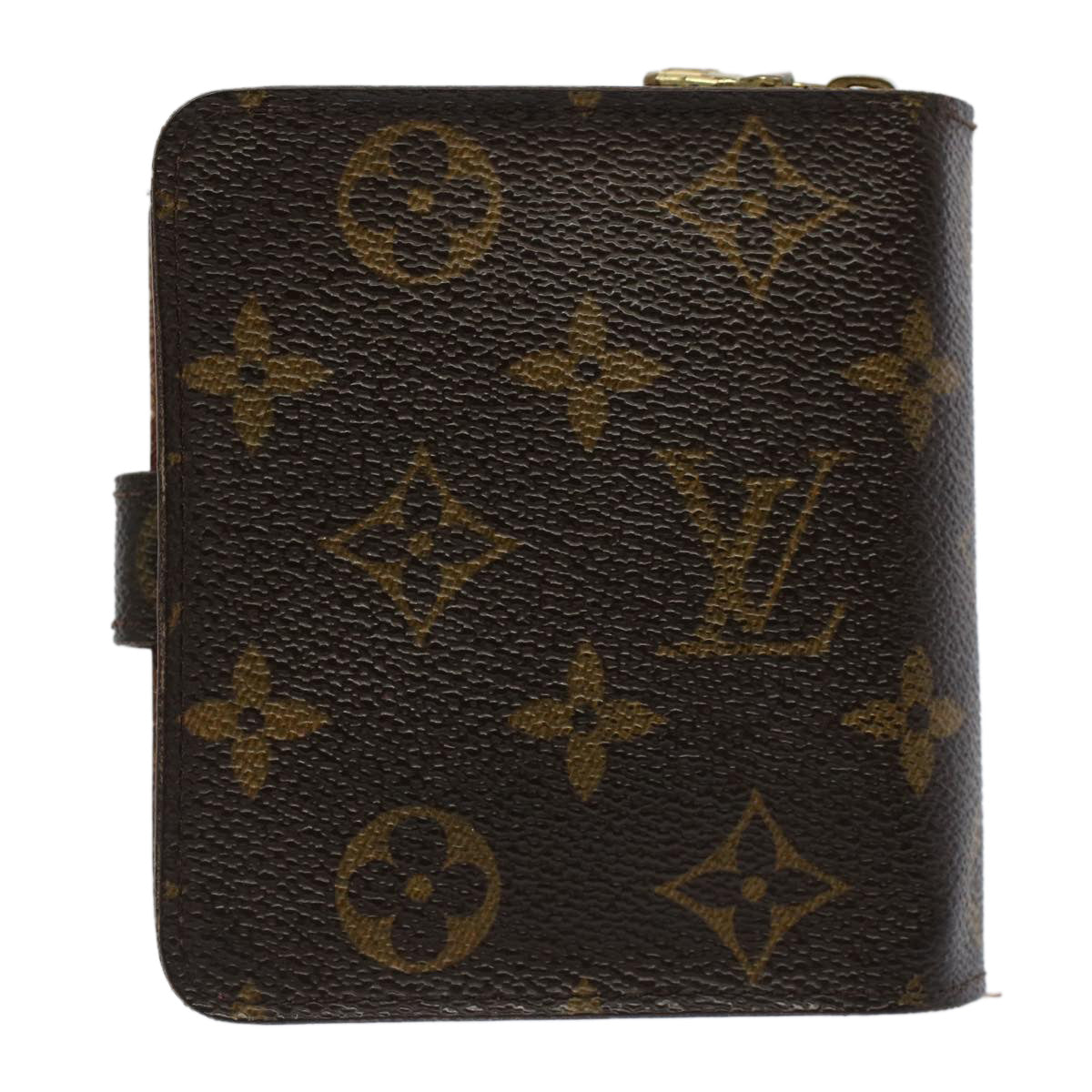 LOUIS VUITTON Monogram Compact Zip Wallet M61667 LV Auth 51588