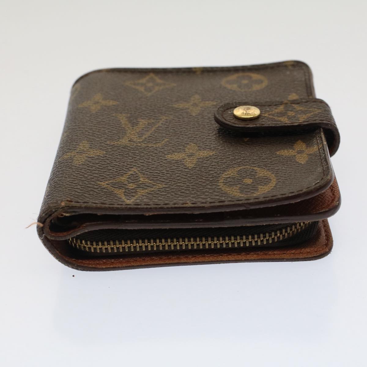 LOUIS VUITTON Monogram Compact Zip Wallet M61667 LV Auth 51588