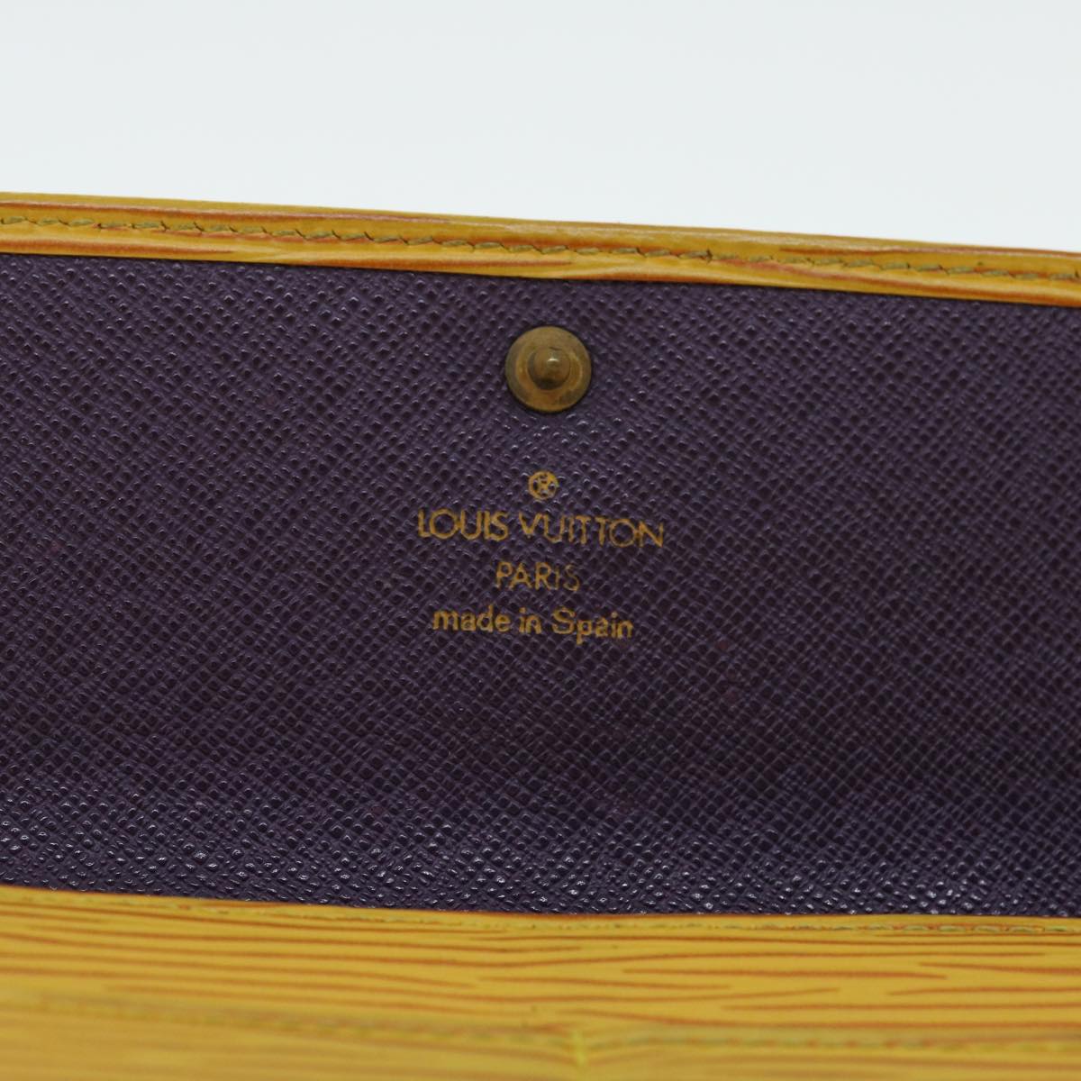 LOUIS VUITTON Epi Porte Monnaie Credit Long Wallet Yellow M63579 LV Auth 51722