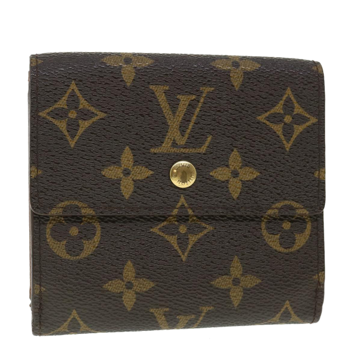 LOUIS VUITTON Monogram Portefeuille Elise Wallet M61654 LV Auth 51728