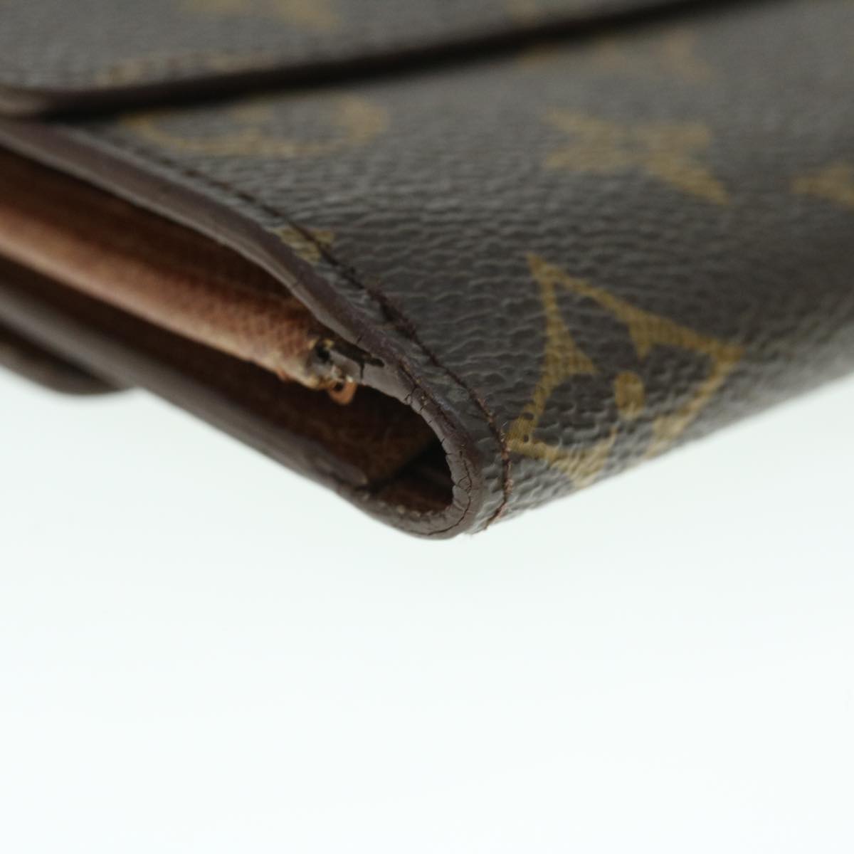 LOUIS VUITTON Monogram Portefeuille Elise Wallet M61654 LV Auth 51728