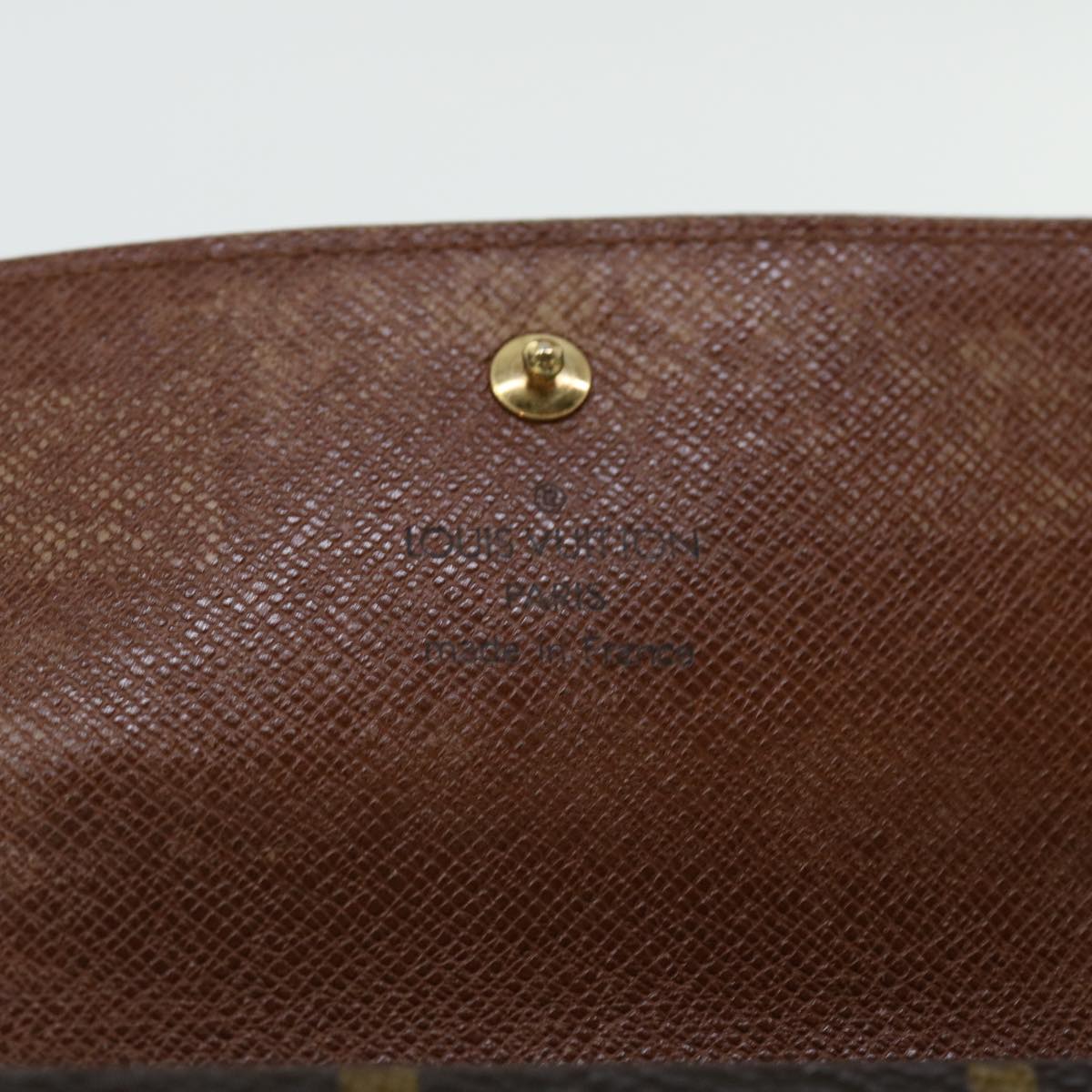 LOUIS VUITTON Monogram Portefeuille Elise Wallet M61654 LV Auth 51728