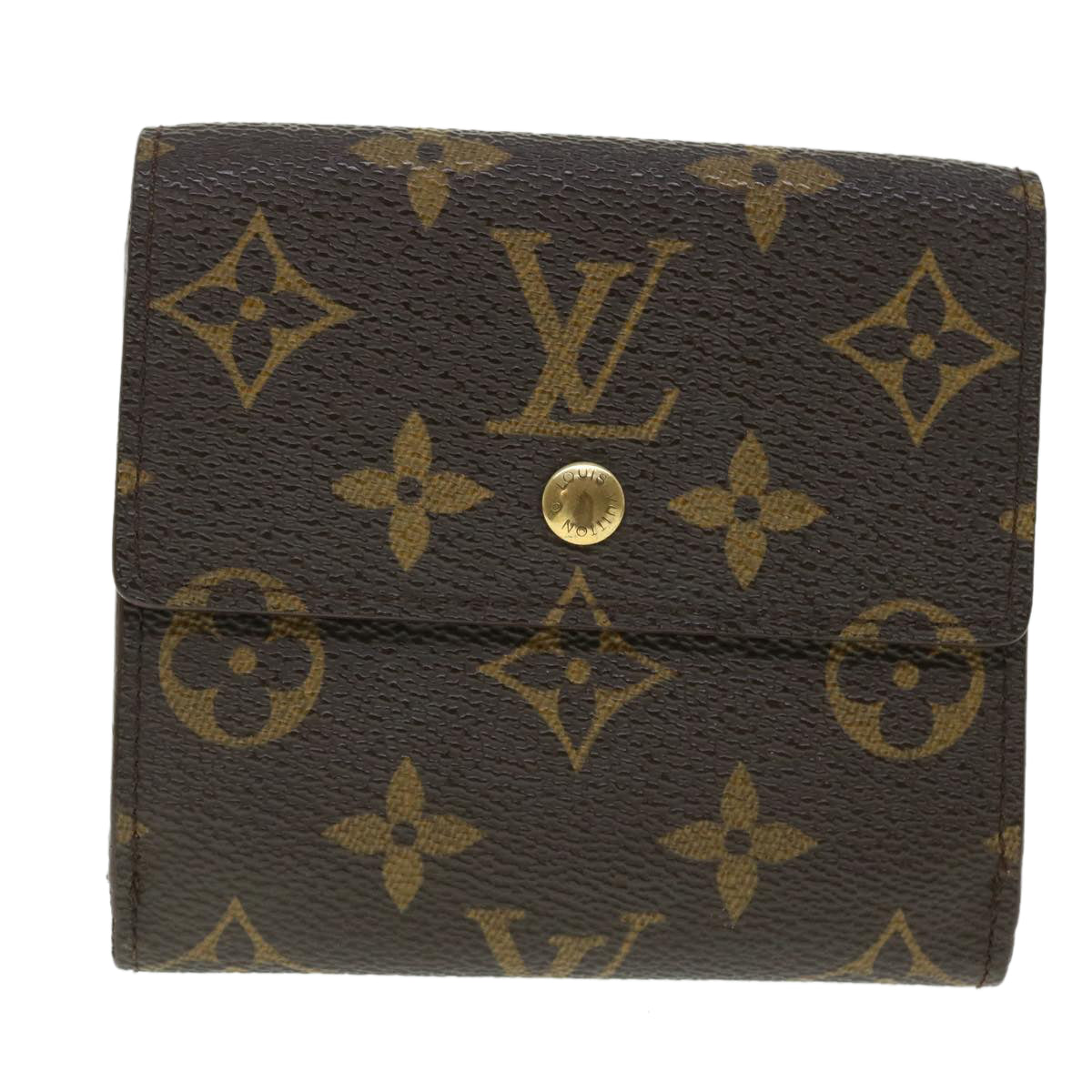 LOUIS VUITTON Monogram Portefeuille Elise Wallet M61654 LV Auth 51728