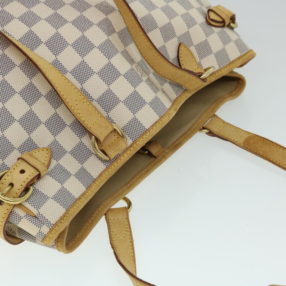 LOUIS VUITTON Damier Azur Batignolles Horizontal Tote Bag N48172 LV Auth 51792