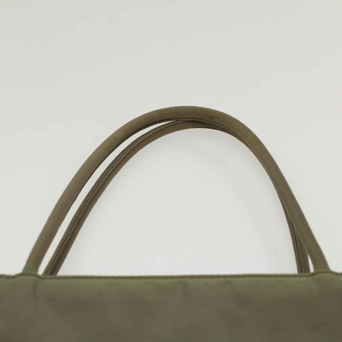 PRADA Hand Bag Nylon Khaki Auth 51832