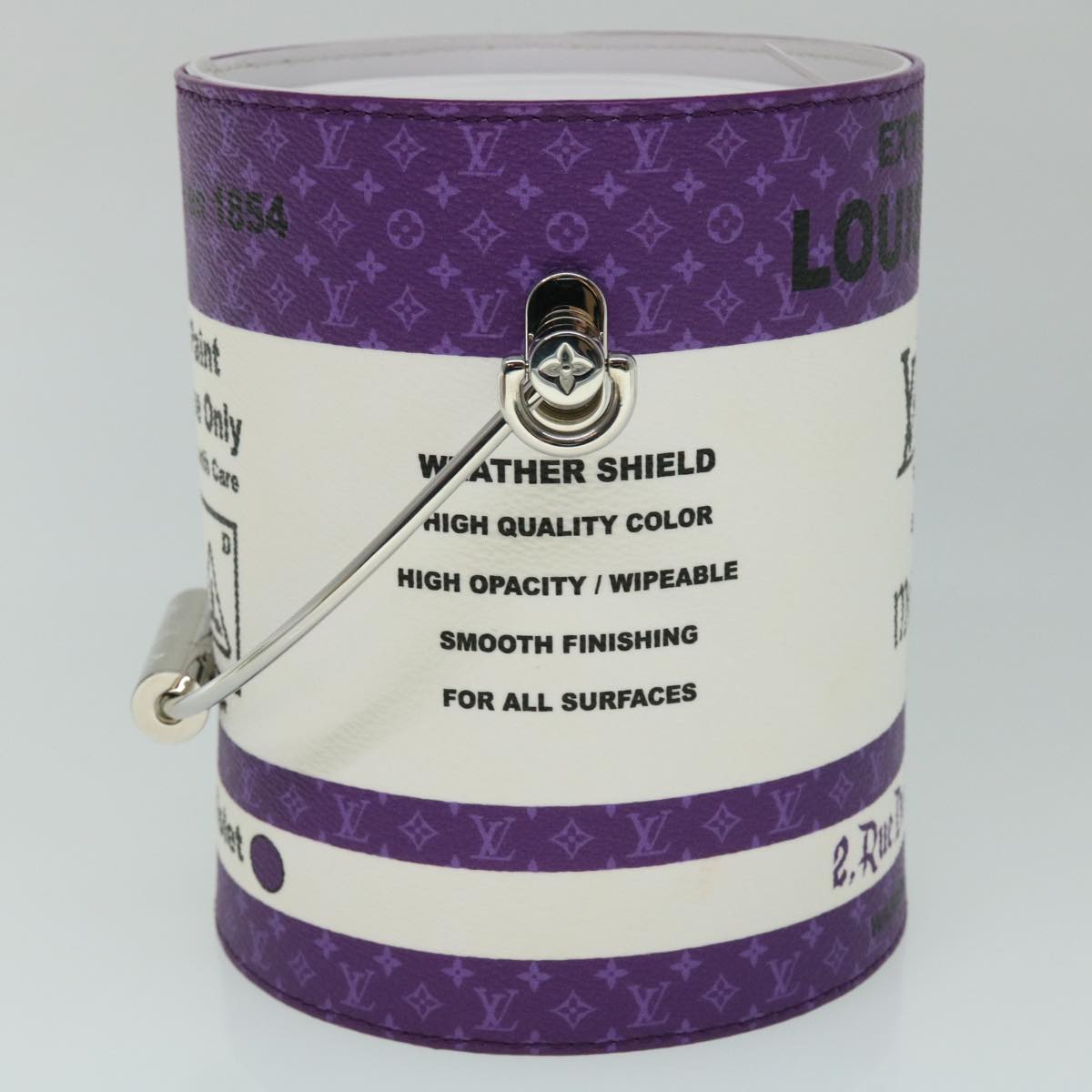 LOUIS VUITTON LV Painted Can Shoulder Bag PVC Leather Purple M81590 Auth 51895SM
