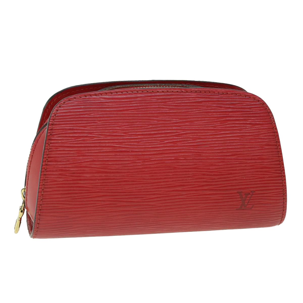 LOUIS VUITTON Epi Dauphine PM Pouch Red M48447 LV Auth 51991