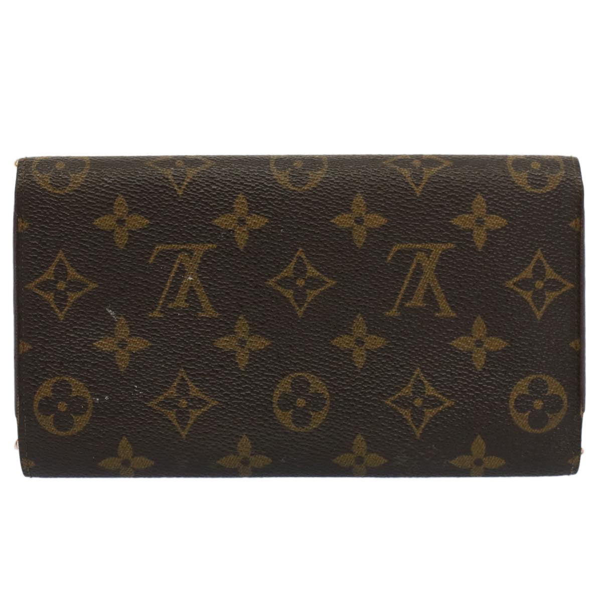 LOUIS VUITTON Monogram Portefeuille International Long Wallet M61217 Auth 52087