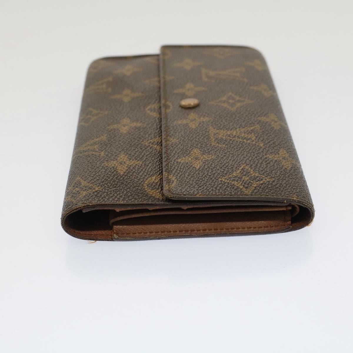 LOUIS VUITTON Monogram Portefeuille International Long Wallet M61217 Auth 52087