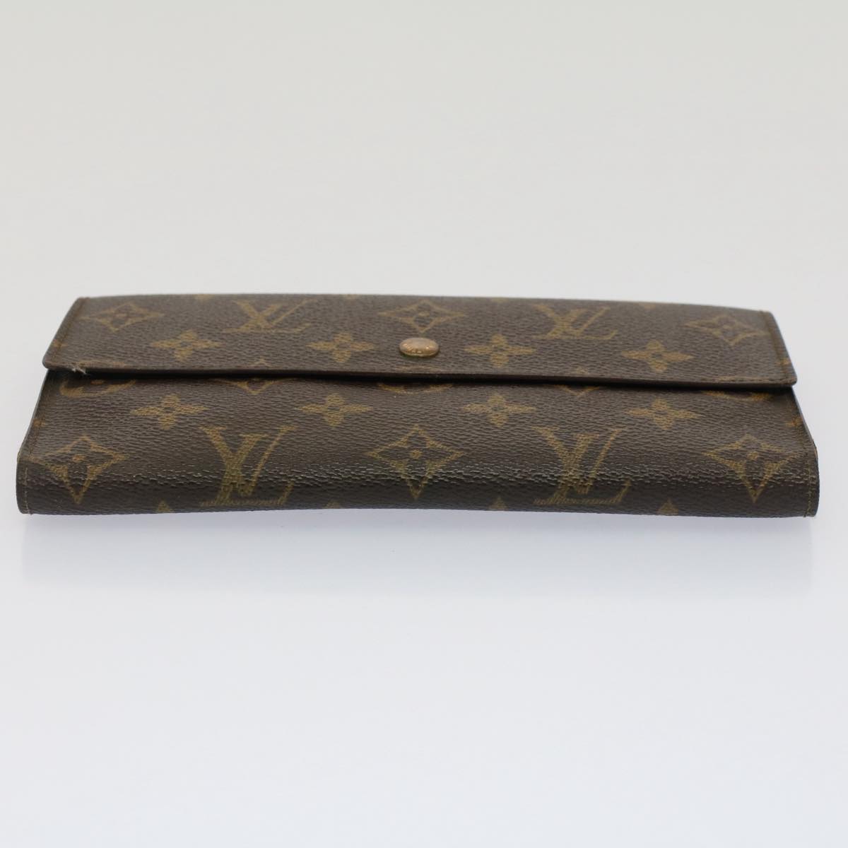 LOUIS VUITTON Monogram Portefeuille International Long Wallet M61217 Auth 52087