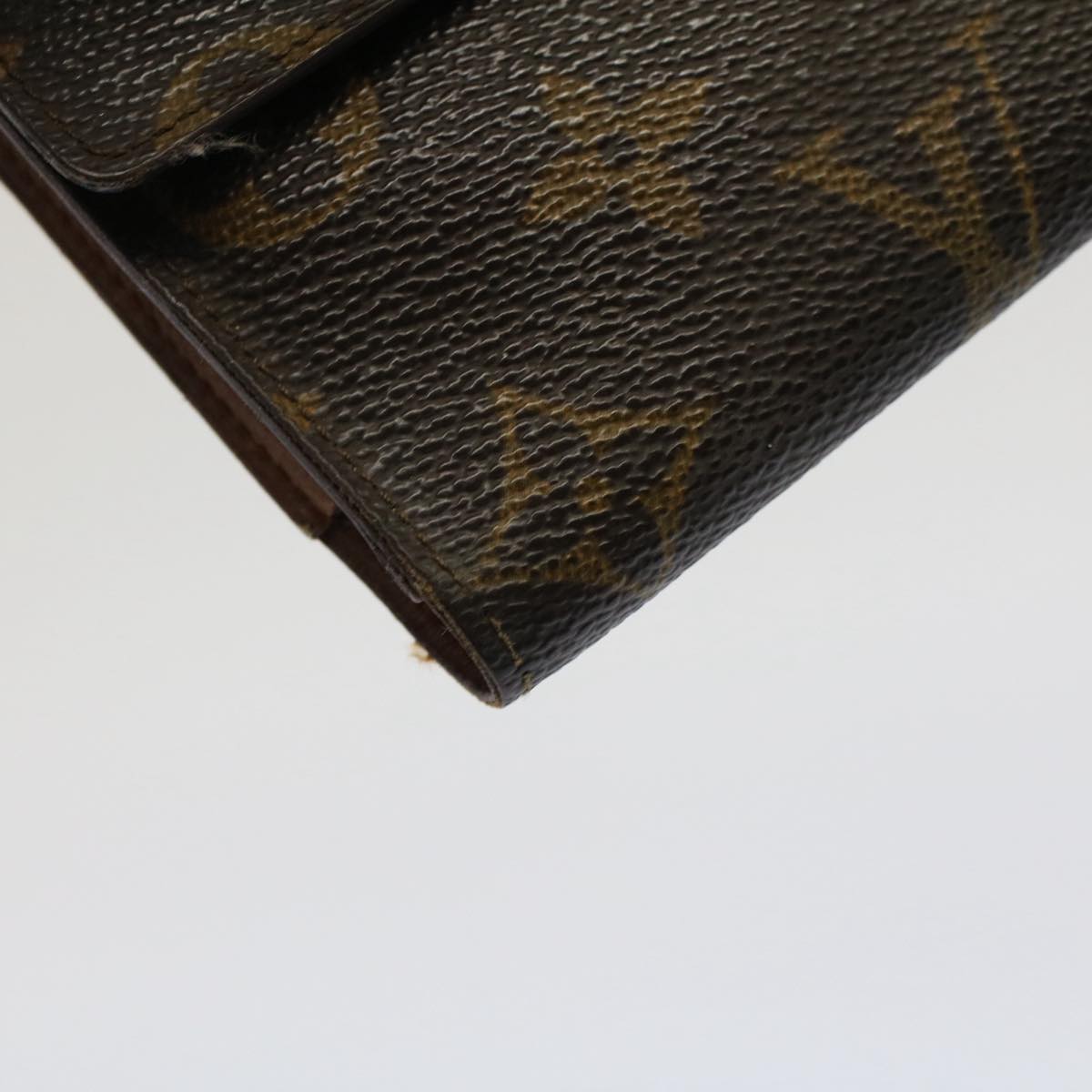 LOUIS VUITTON Monogram Portefeuille International Long Wallet M61217 Auth 52087