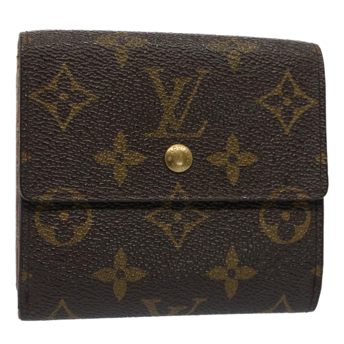 LOUIS VUITTON Monogram Portefeuille Elise Wallet M61654 LV Auth 52089