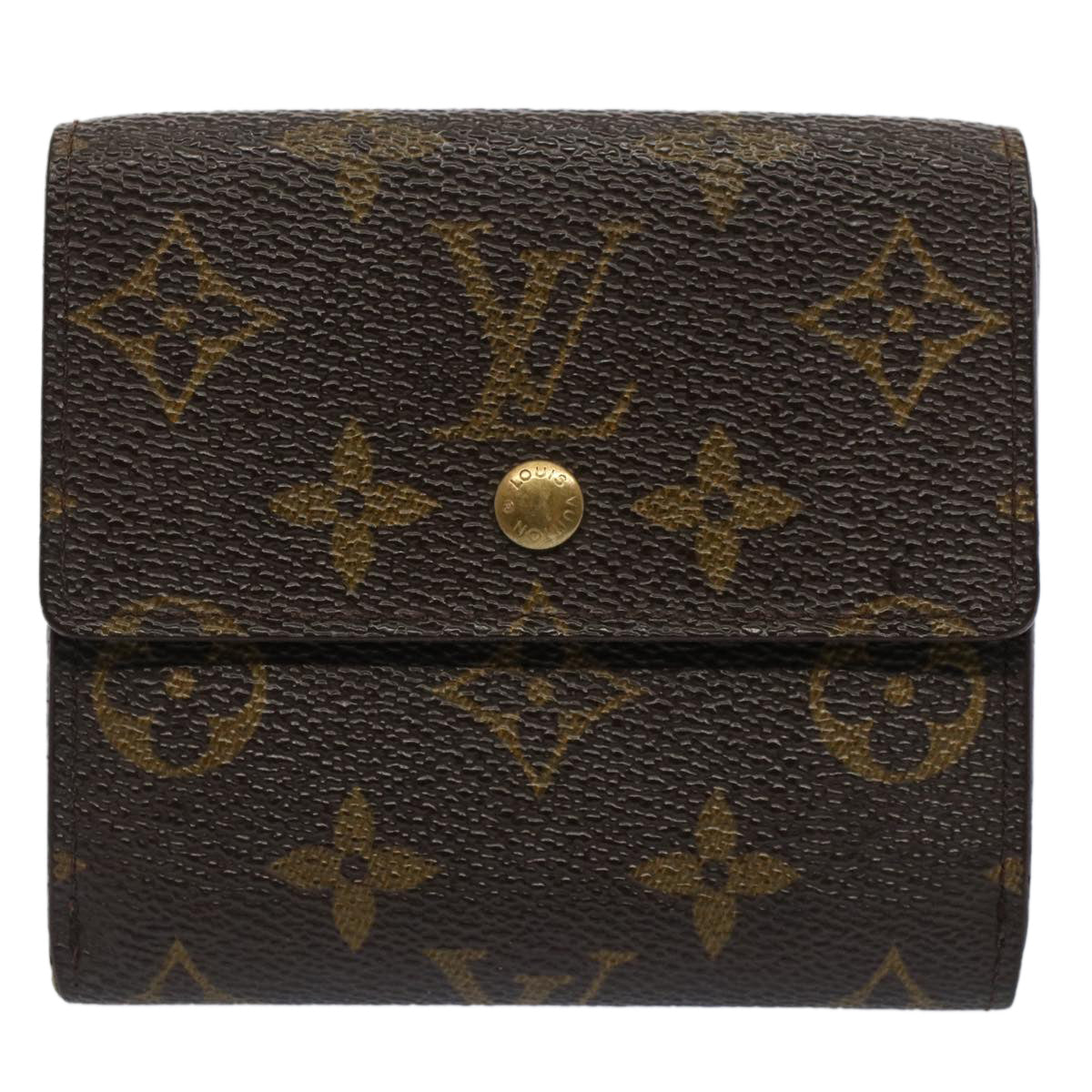 LOUIS VUITTON Monogram Portefeuille Elise Wallet M61654 LV Auth 52089