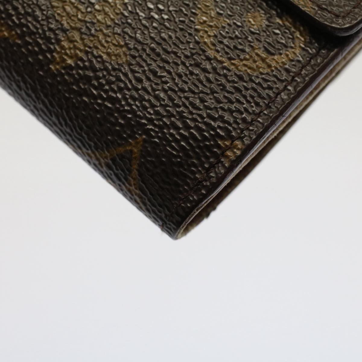 LOUIS VUITTON Monogram Portefeuille Elise Wallet M61654 LV Auth 52089