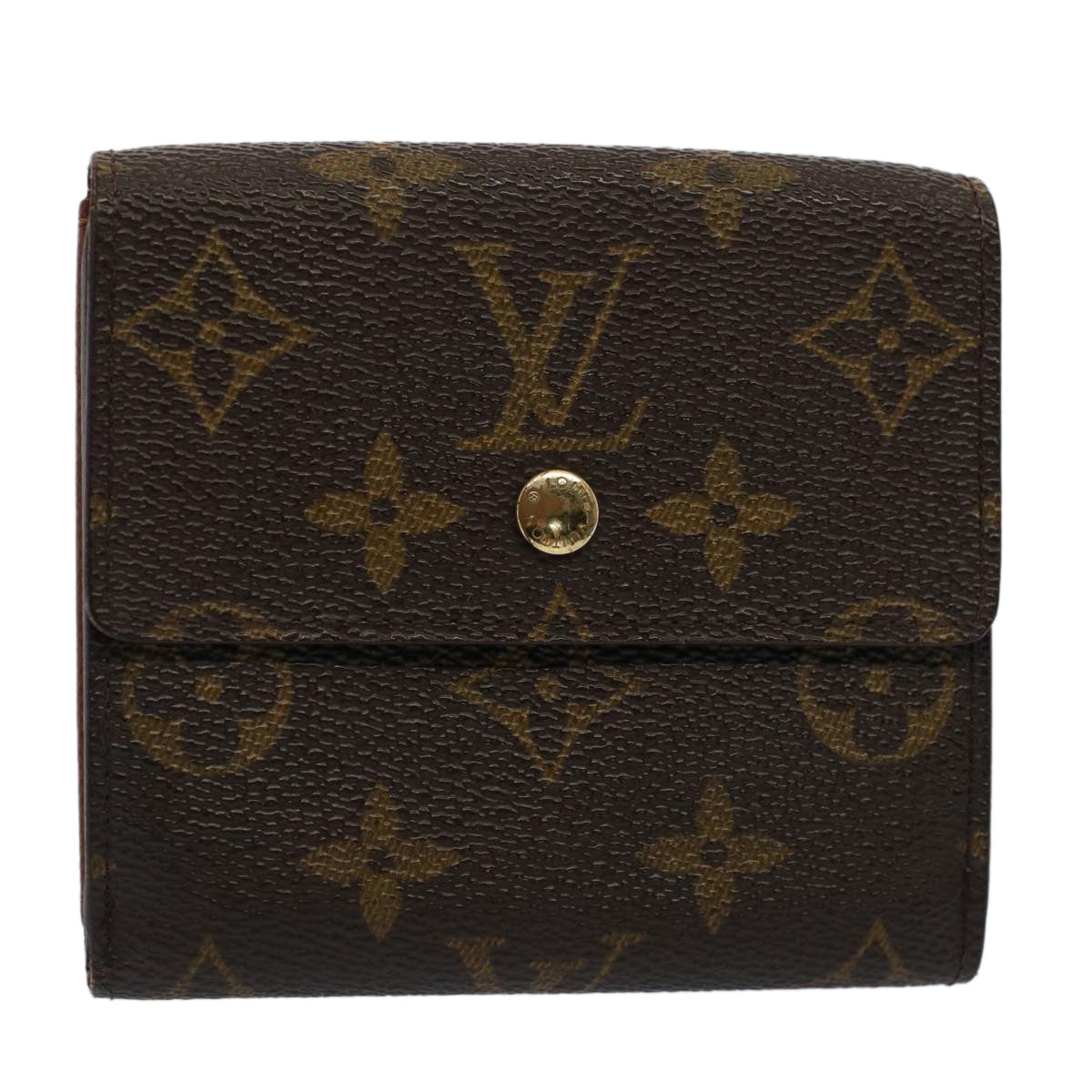 LOUIS VUITTON Monogram Portefeuille Elise Wallet M61654 LV Auth 52090