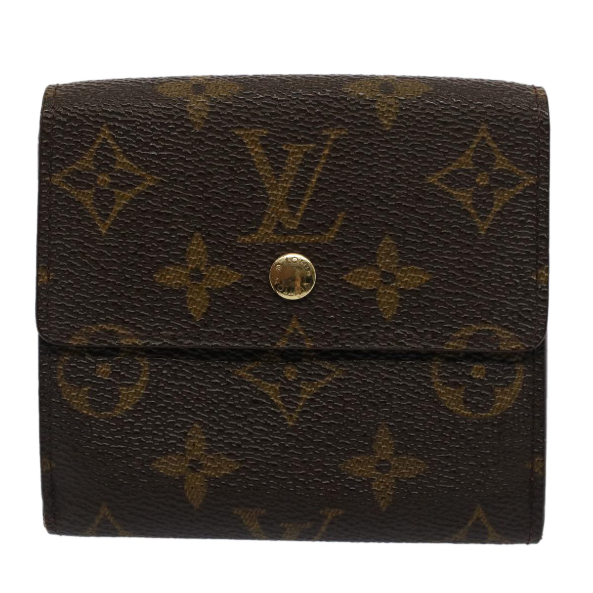 LOUIS VUITTON Monogram Portefeuille Elise Wallet M61654 LV Auth 52090