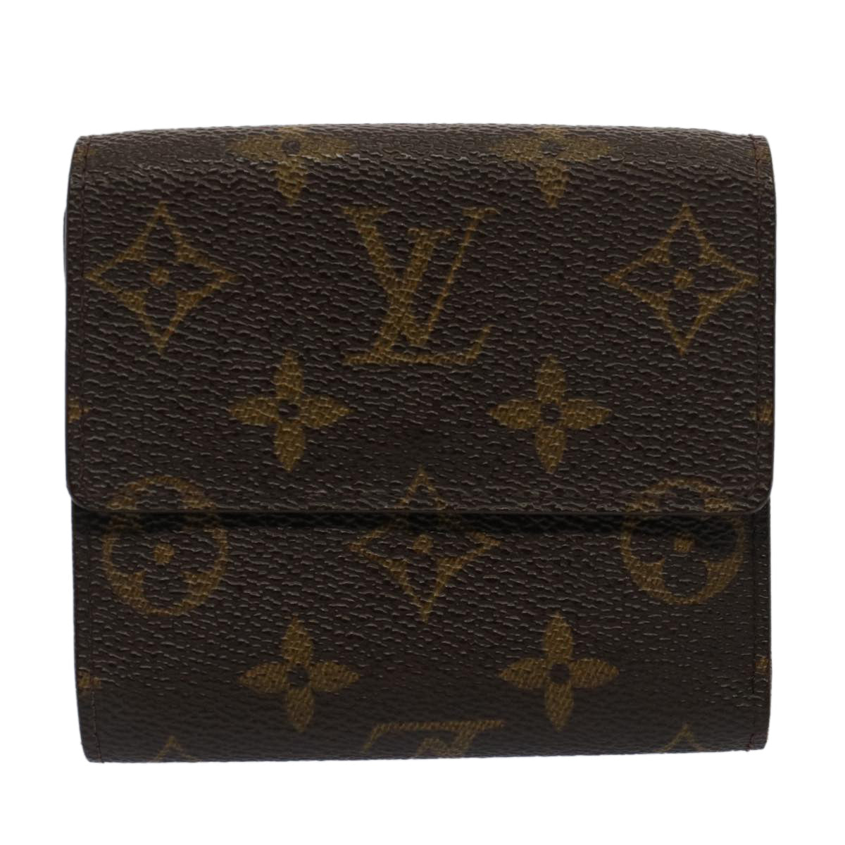 LOUIS VUITTON Monogram Portefeuille Elise Wallet M61654 LV Auth 52090